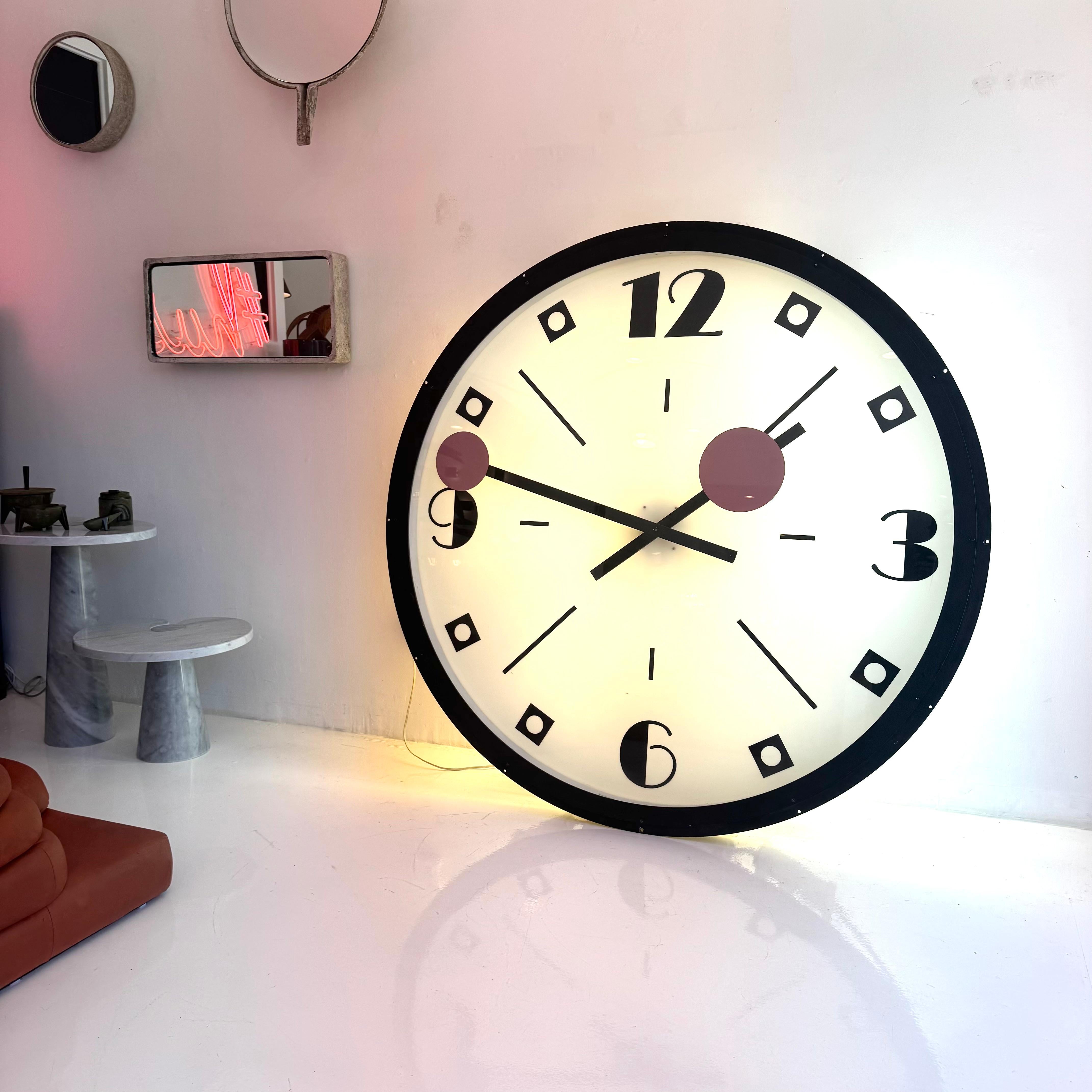Giant Art Deco Bank Clock, 1940s New York For Sale 9