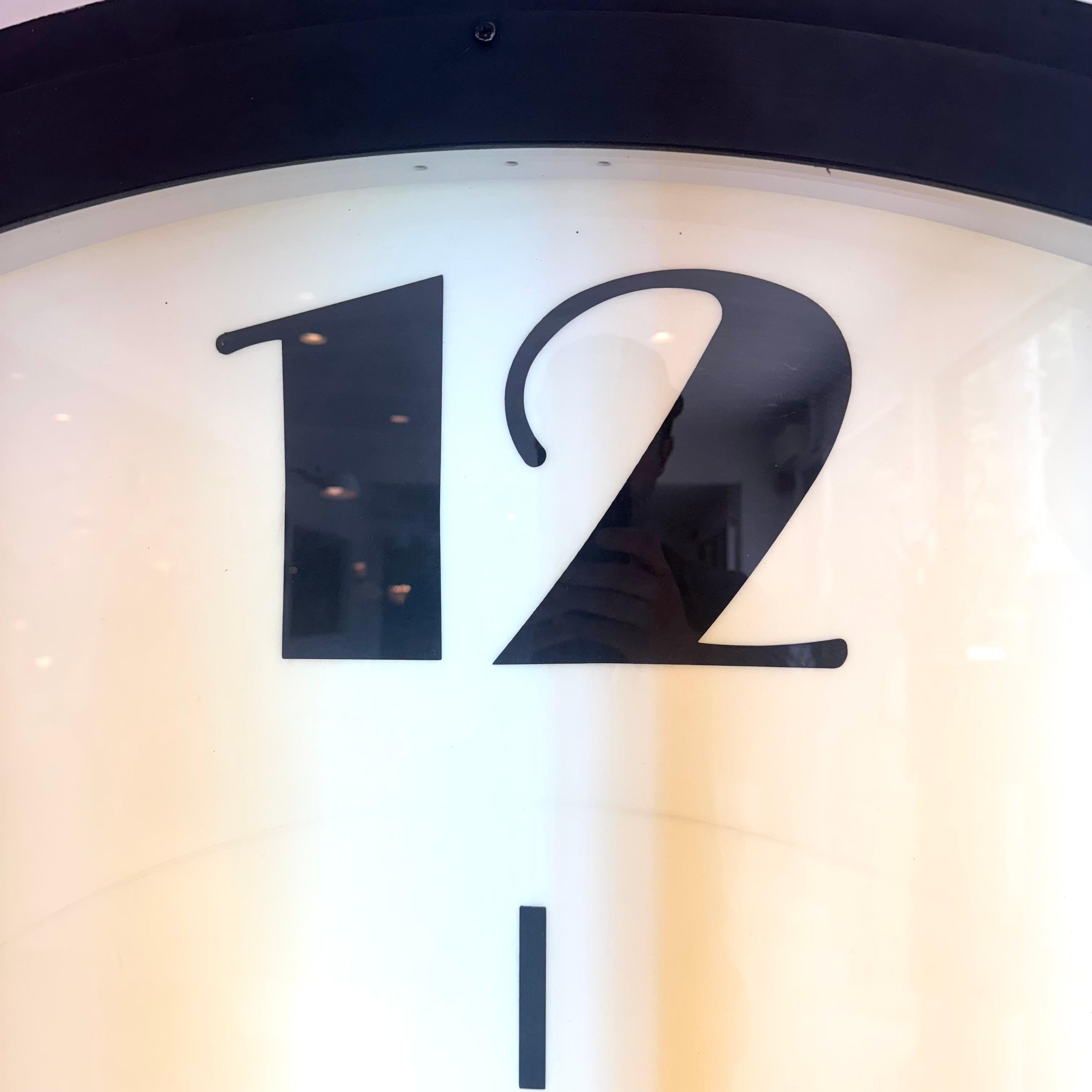 Giant Art Deco Bank Clock, 1940s New York For Sale 2