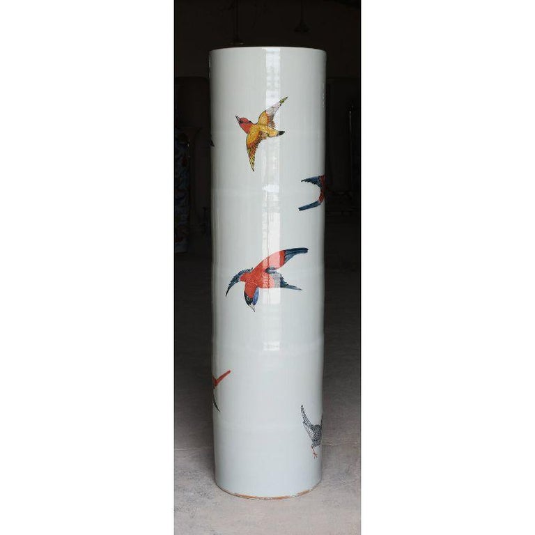 Giant Birds Vase by WL CERAMICS For Sale at 1stDibs