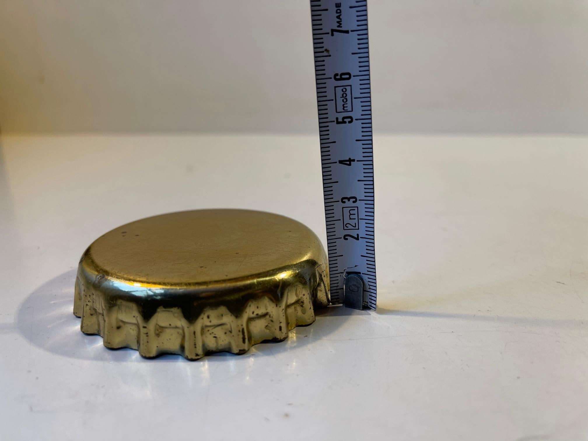 Giant Bottle CAP Opener in Brass from Georg Jensen, 1980s In Good Condition For Sale In Esbjerg, DK