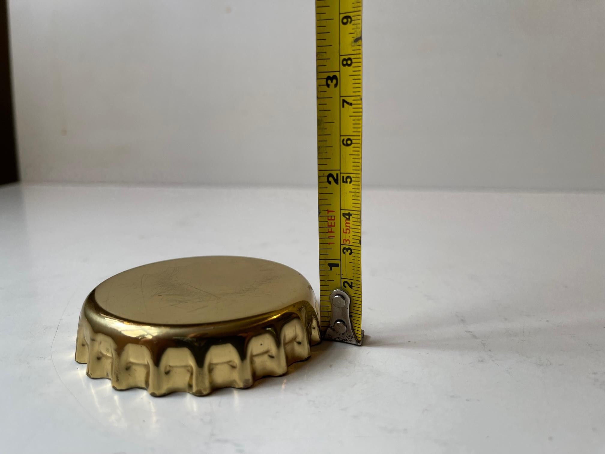 Late 20th Century Giant Bottle CAP Opener in Brass from Georg Jensen, 1980s For Sale