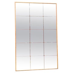 Miroir géant de style laiton 220 x 140 cm, France, années 1960