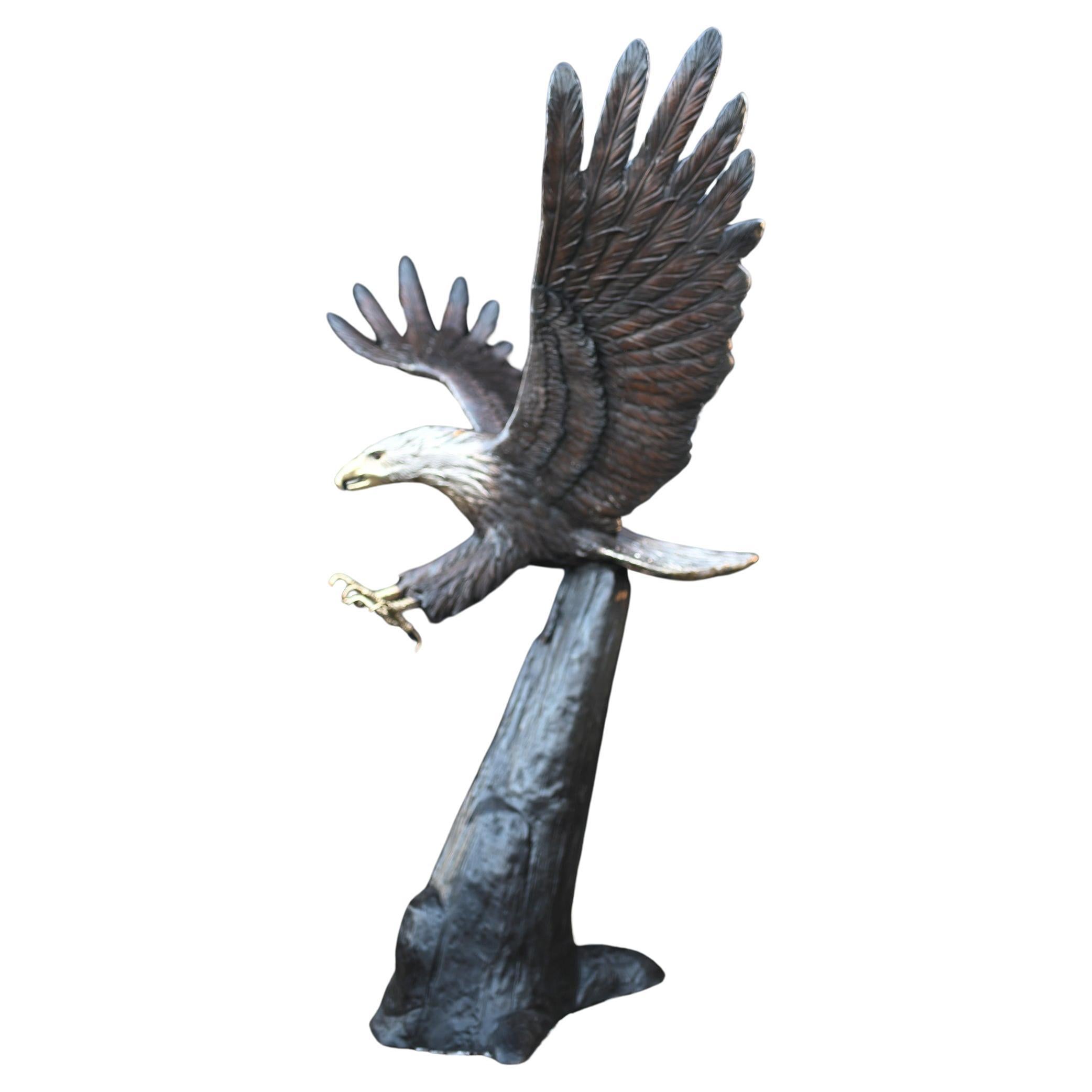 Estatua Gigante de Bronce de Águila Americana Ave Calva