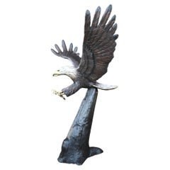 Giant Bronze American Eagle Statue Bald Bird