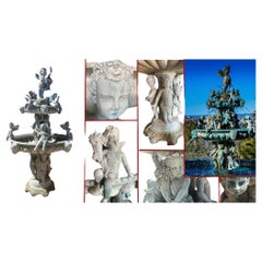 Giant Bronze Fountain Italian Cherub Water Feature Florence