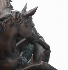 Giant Bronze Horse Fountain Leaping Pony Garden Water Feature