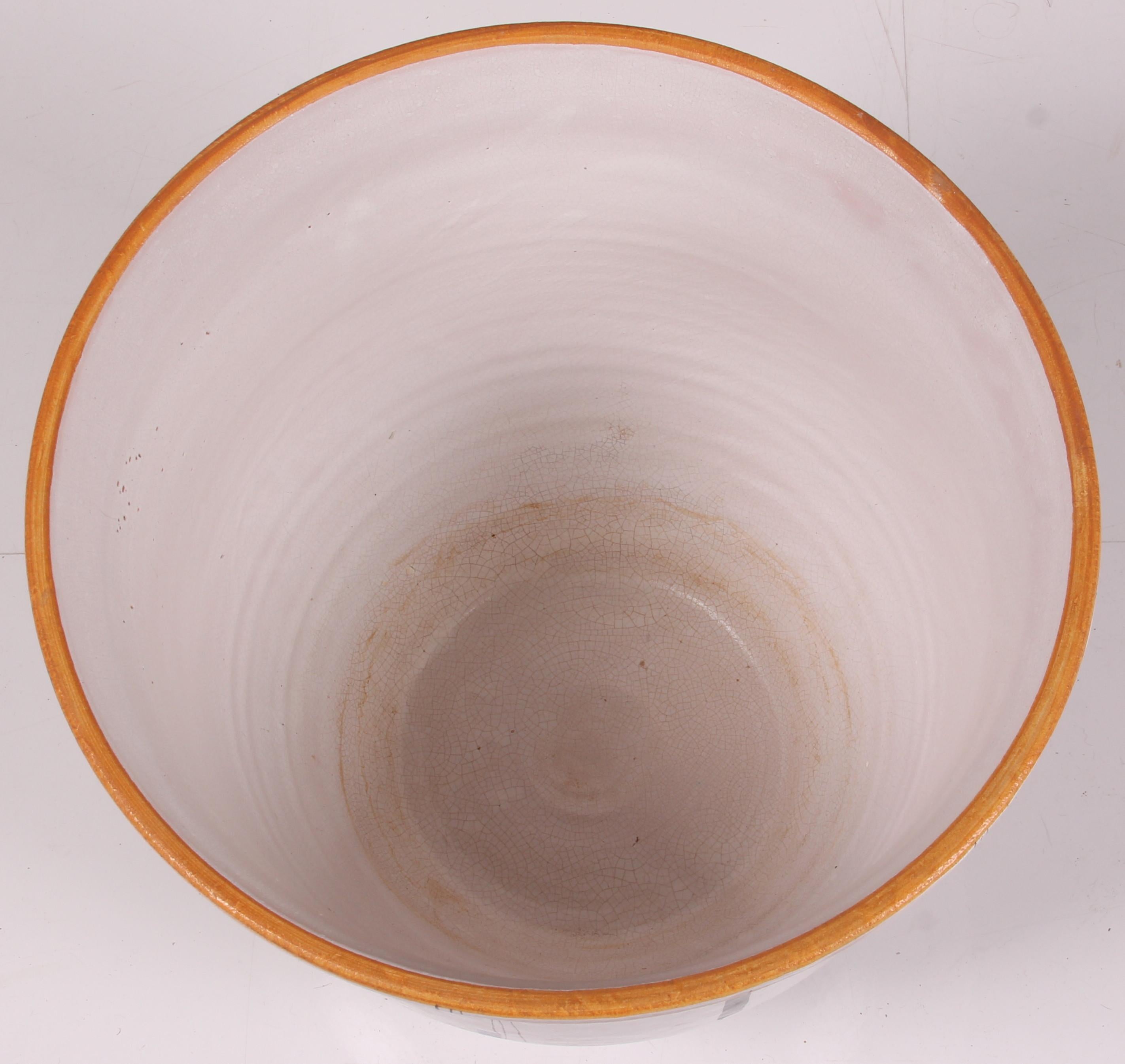 Cache-pot géant 1950 par Huber-Roethe Landshut poterie d'art du milieu du siècle en vente 5