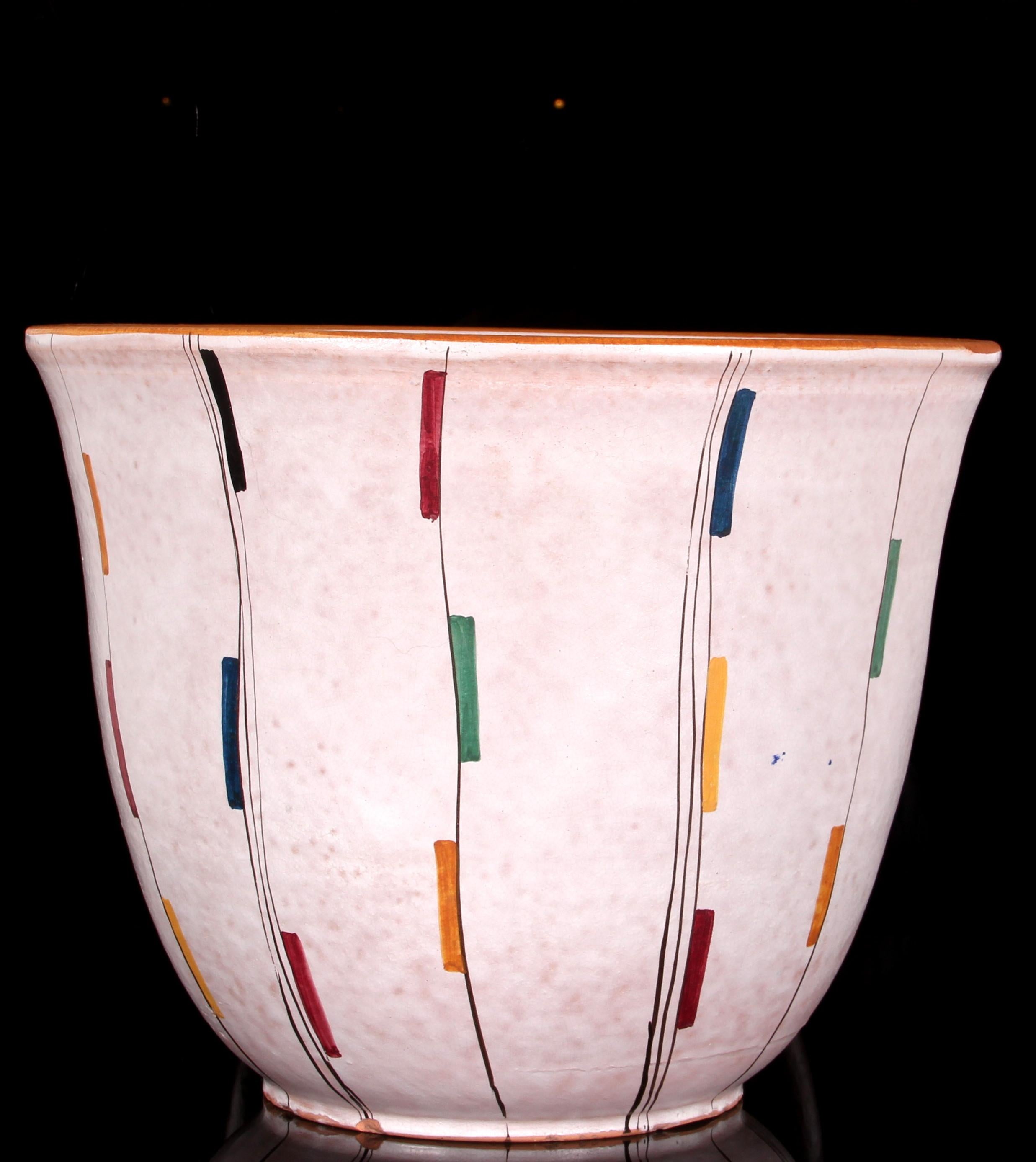 Cache-pot géant 1950 par Huber-Roethe Landshut poterie d'art du milieu du siècle en vente 6