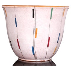 GIANT Cachepot Planter 1950s by Huber Roethe Landshut mid-century art pottery