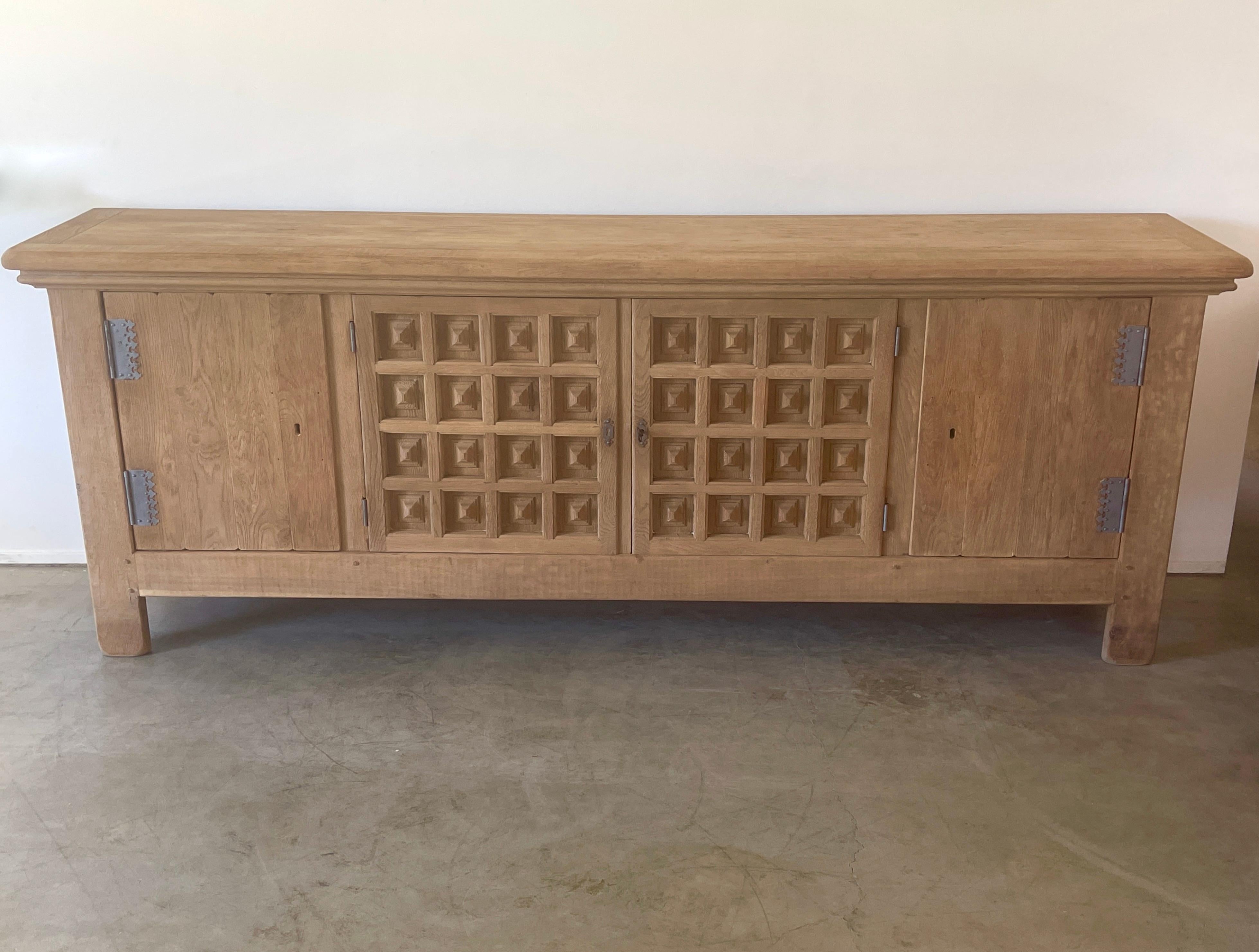 Mid-20th Century Giant Carved Sideboard