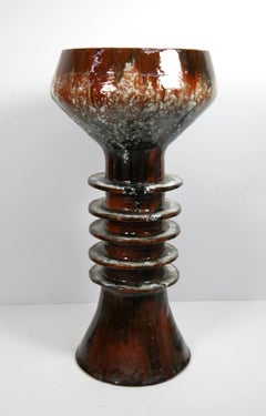 Giant Ceramic Flower Stand by Magda Szemler, 1970s