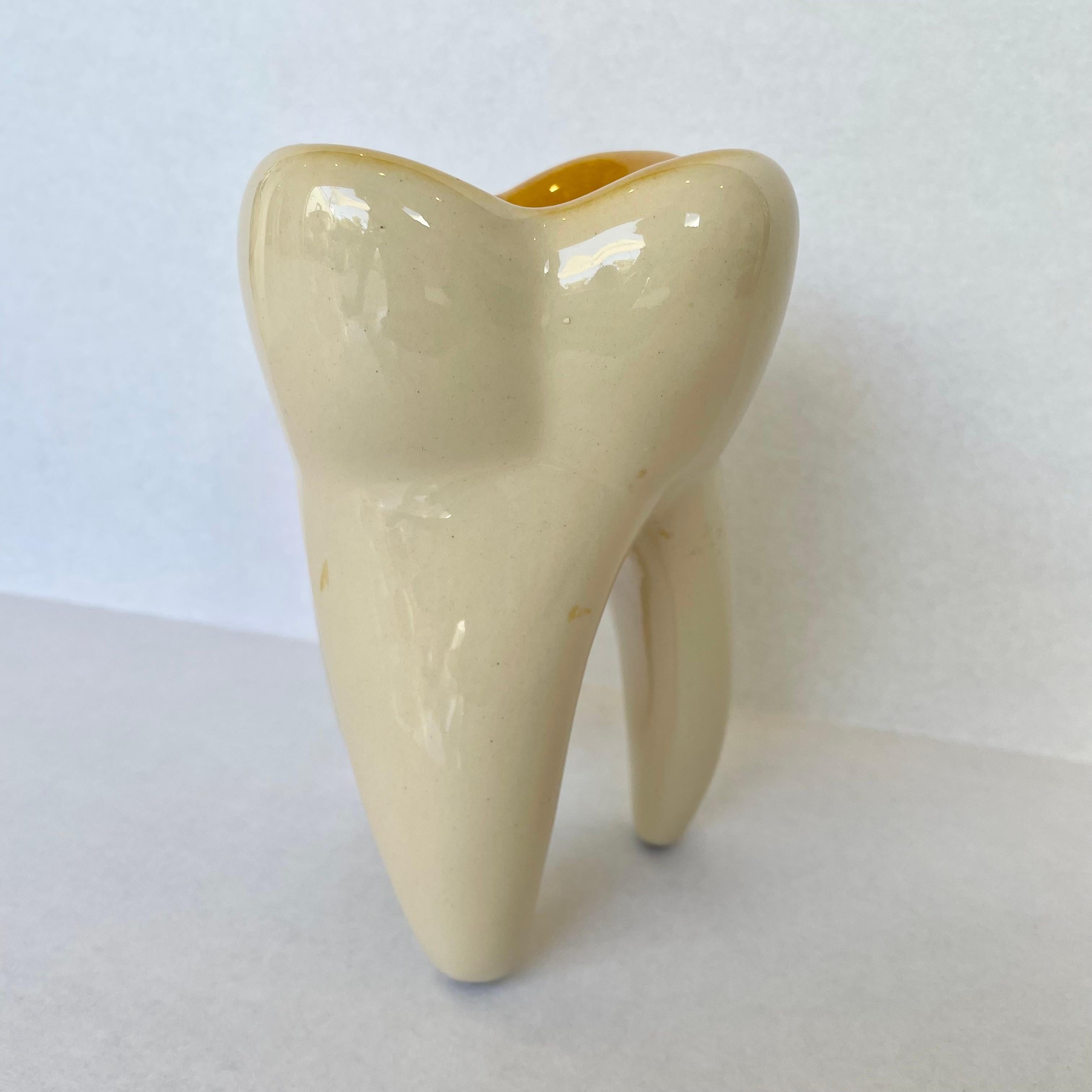 French Giant Ceramic Tooth Catchall For Sale