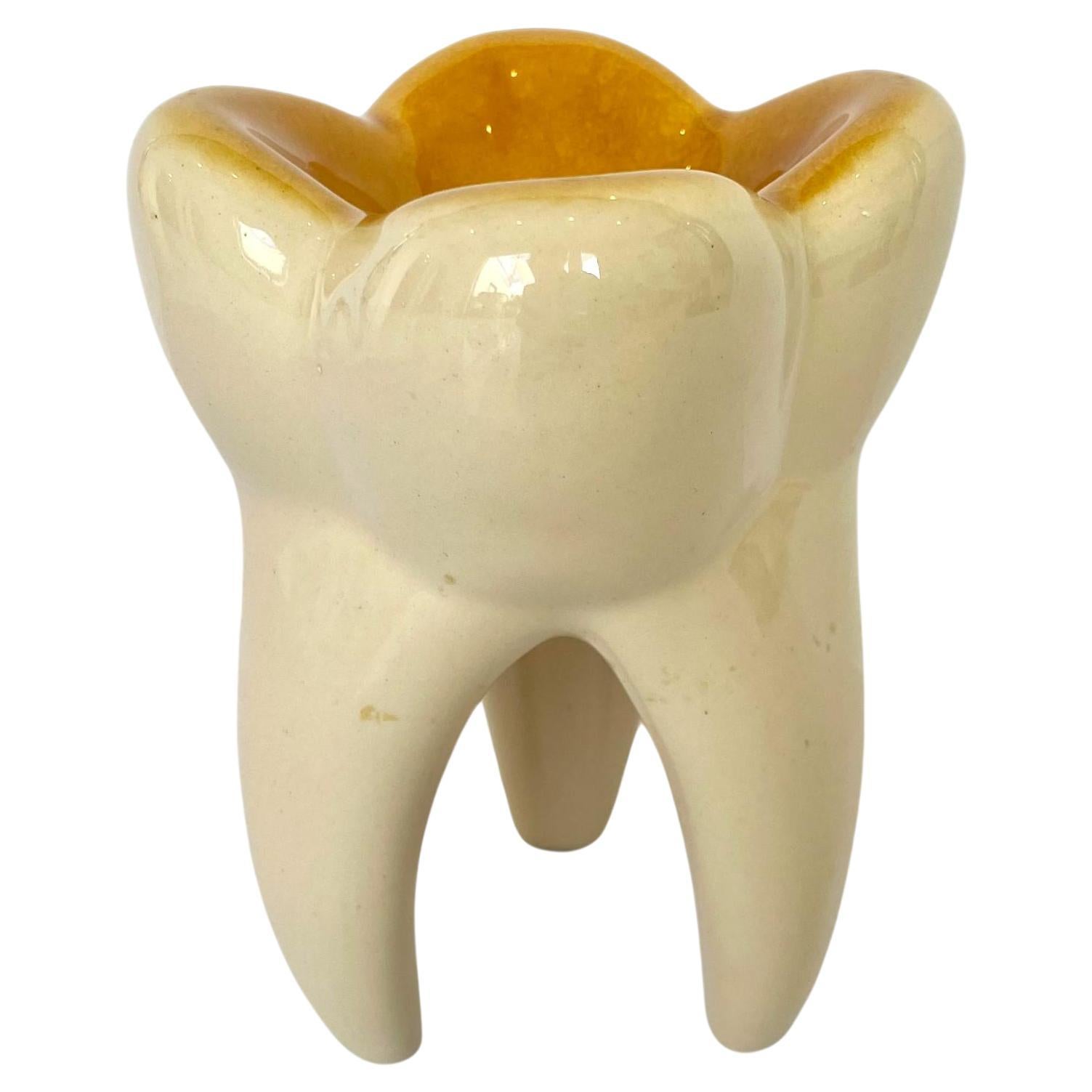 Giant Ceramic Tooth Catchall For Sale