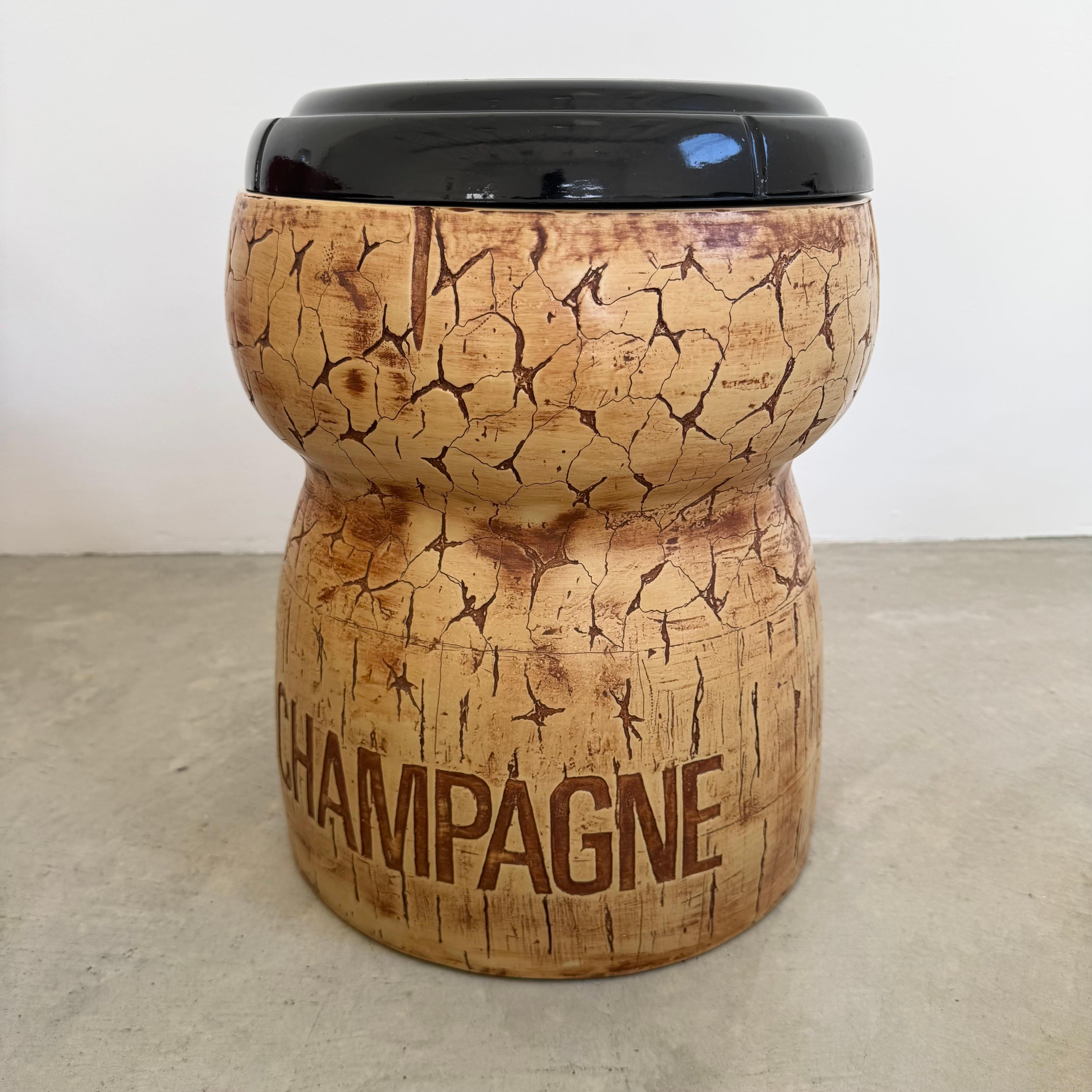 Enfriador gigante de champán y taburete de Think Big, 1987 en venta 1