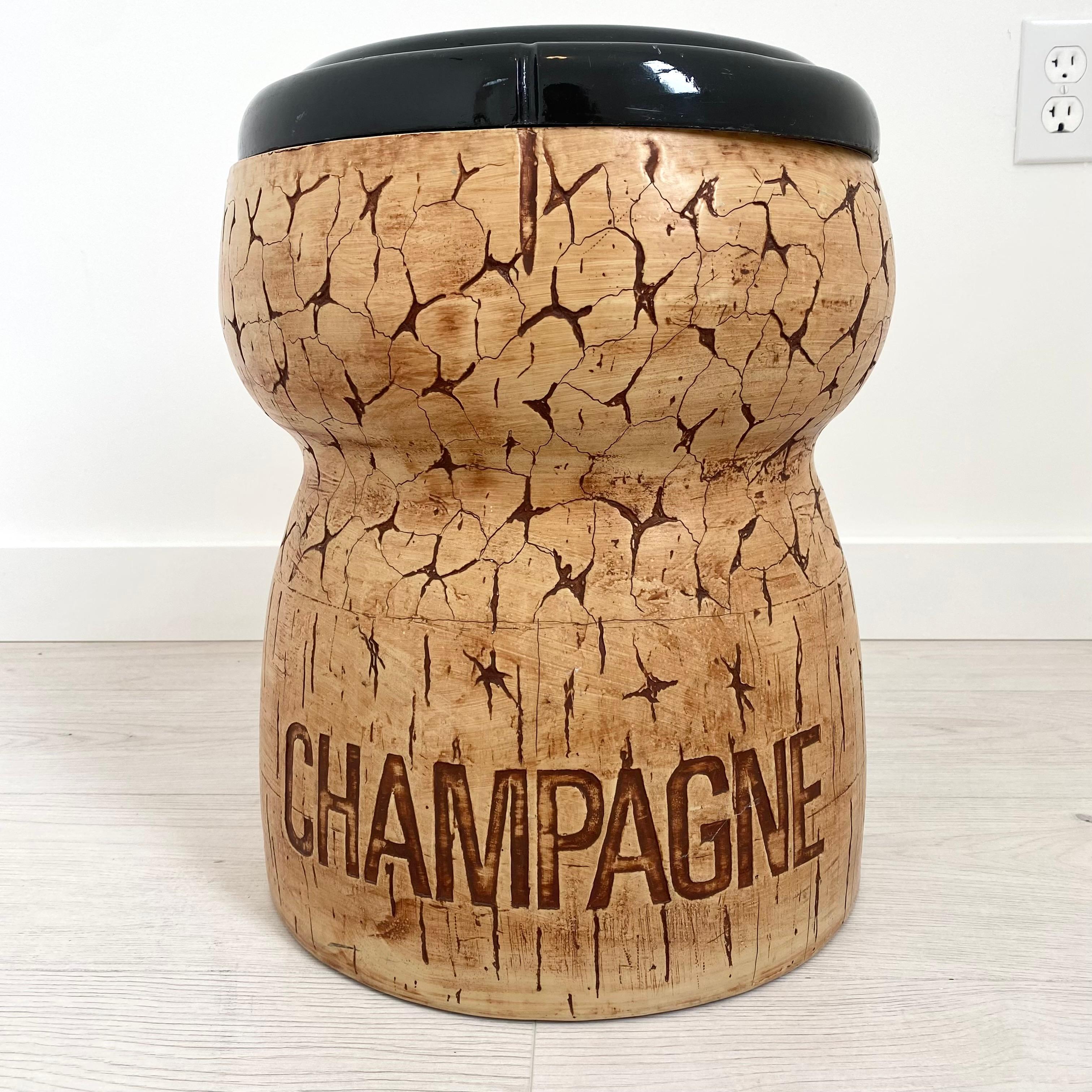 Plastic Giant Champagne Cooler Stool by Think Big, 1987