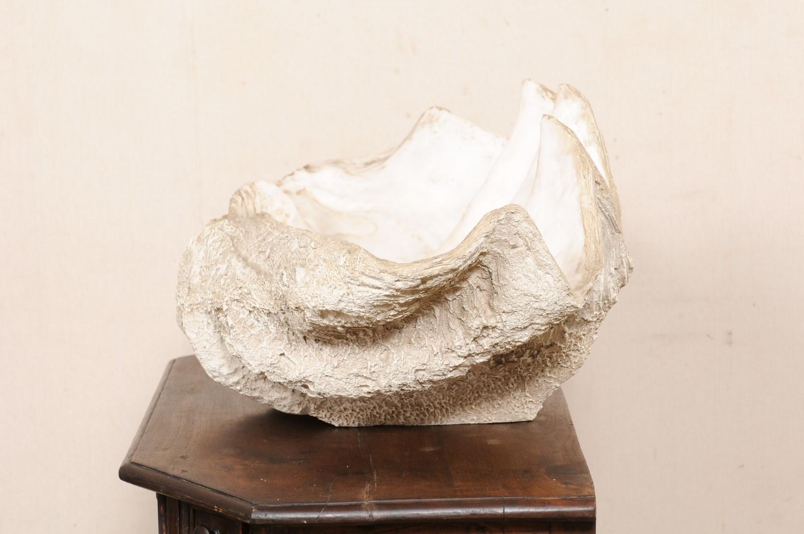 Giant Clam Shell 'Faux' Fabulously Artisan Crafted-Looks like the Real Thing For Sale 2