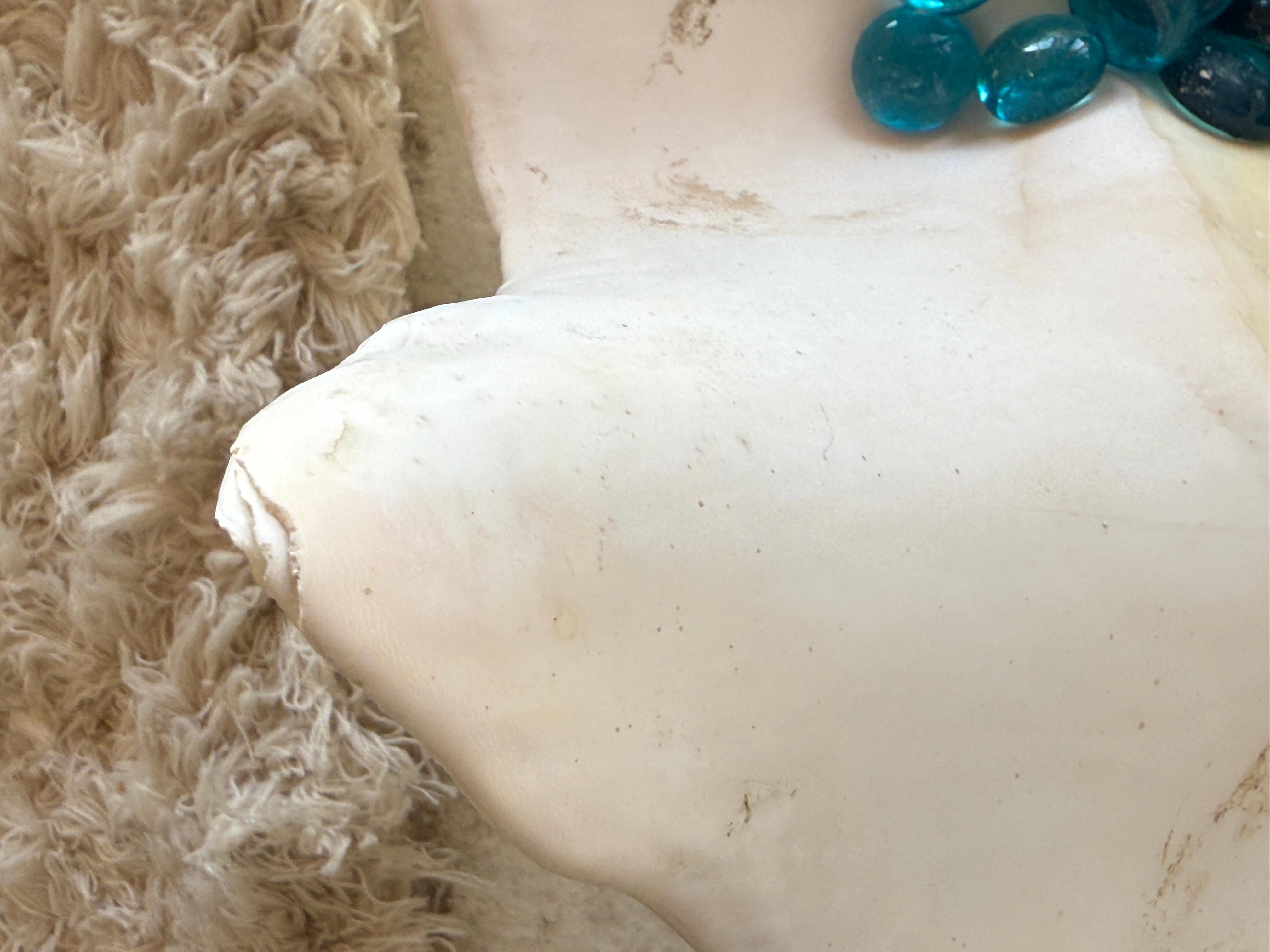 Giant Clam Shell with Glass Beads For Sale 9