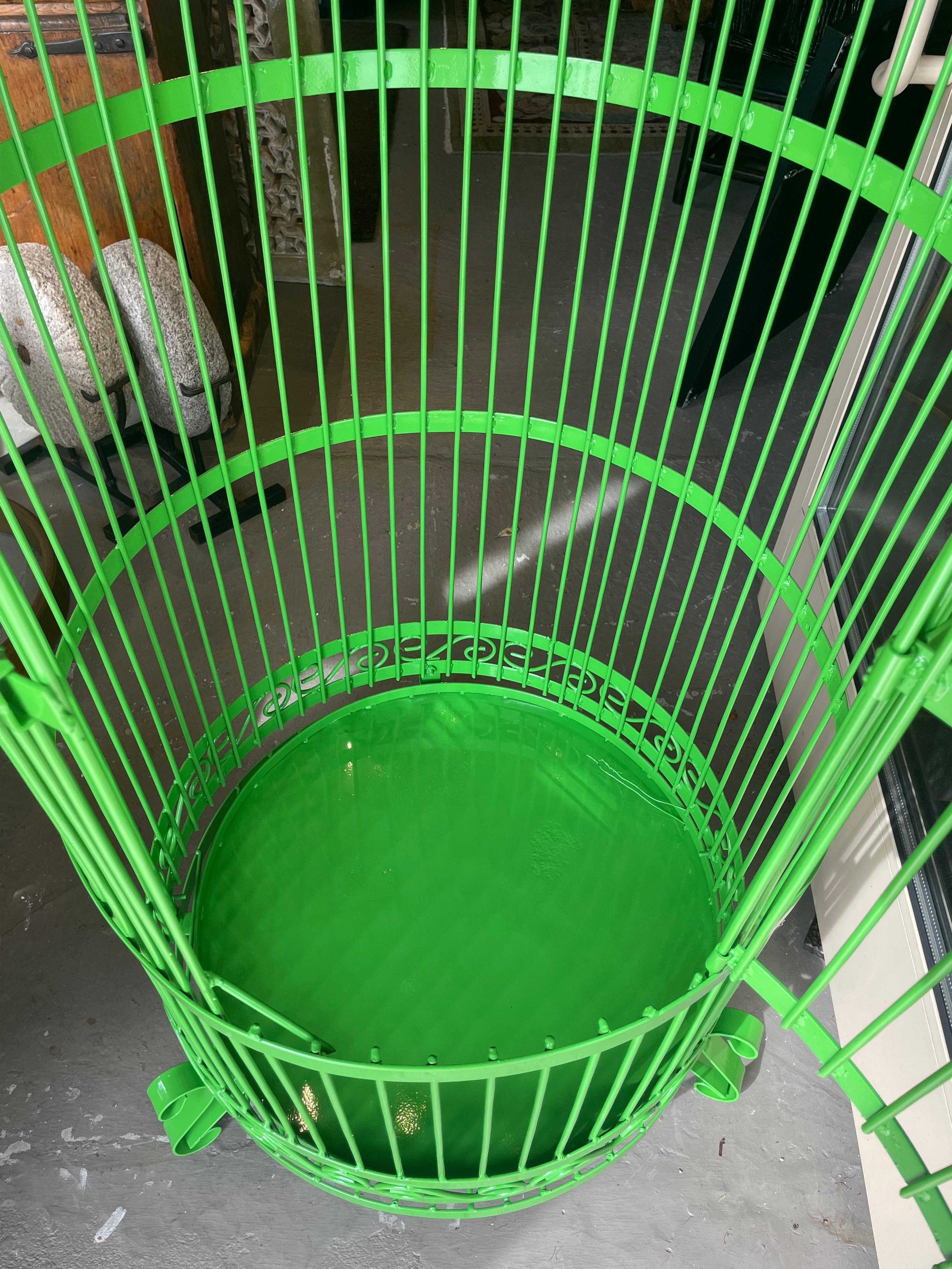 Painted Giant Colorful Birdcage  For Sale