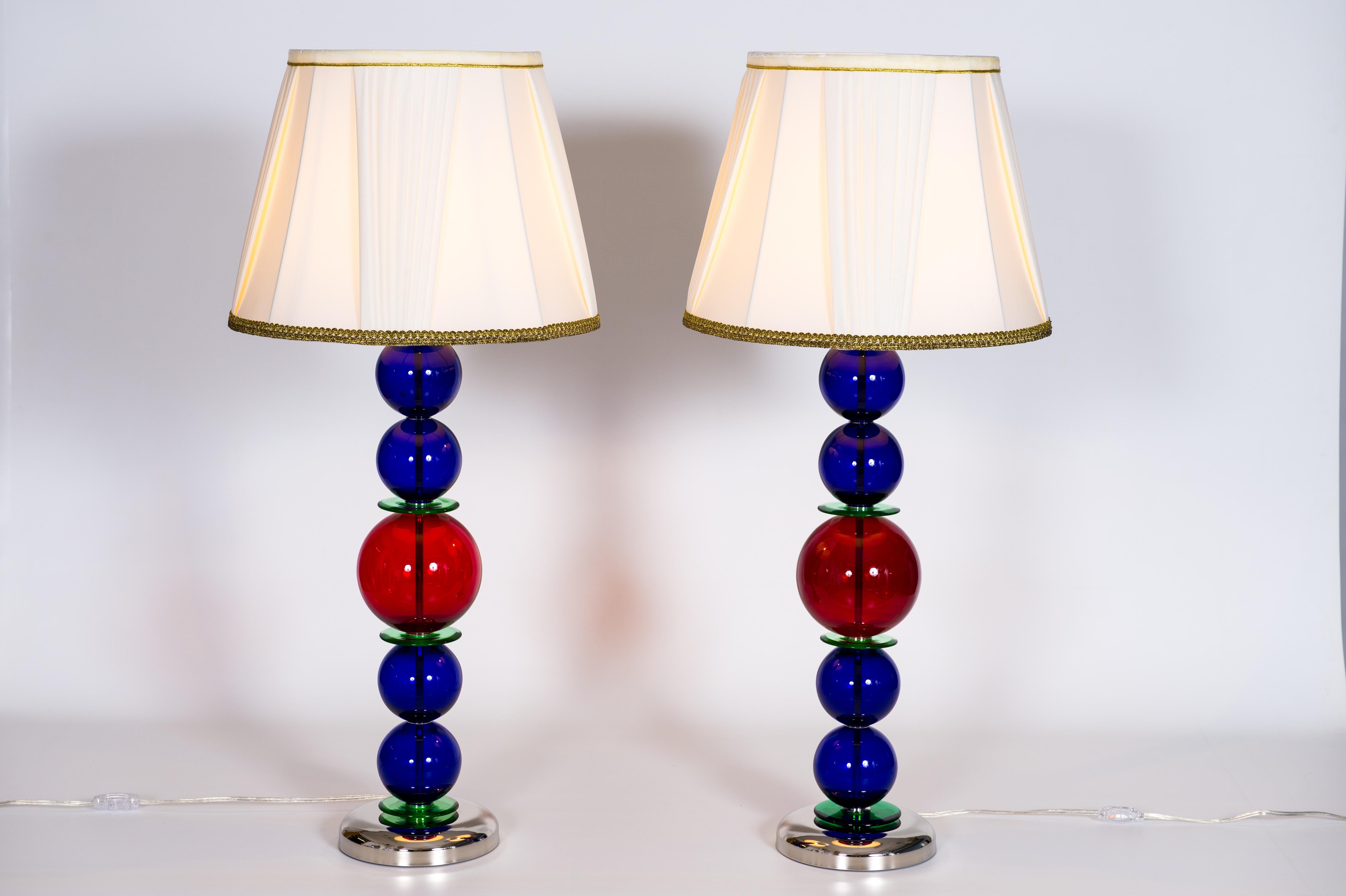 Personnalisable Lampes de table monumentales en verre de Murano teintes vibrantes Contemporary Italy en vente 8