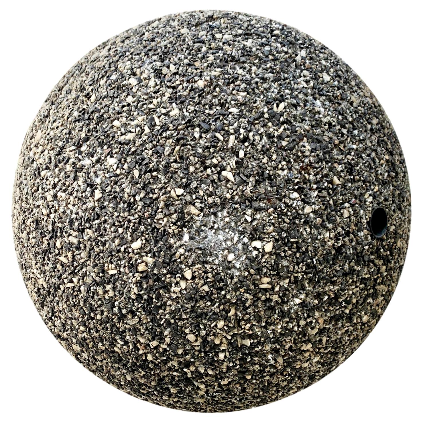 Giant Concrete and Stone Water Fountain Ball