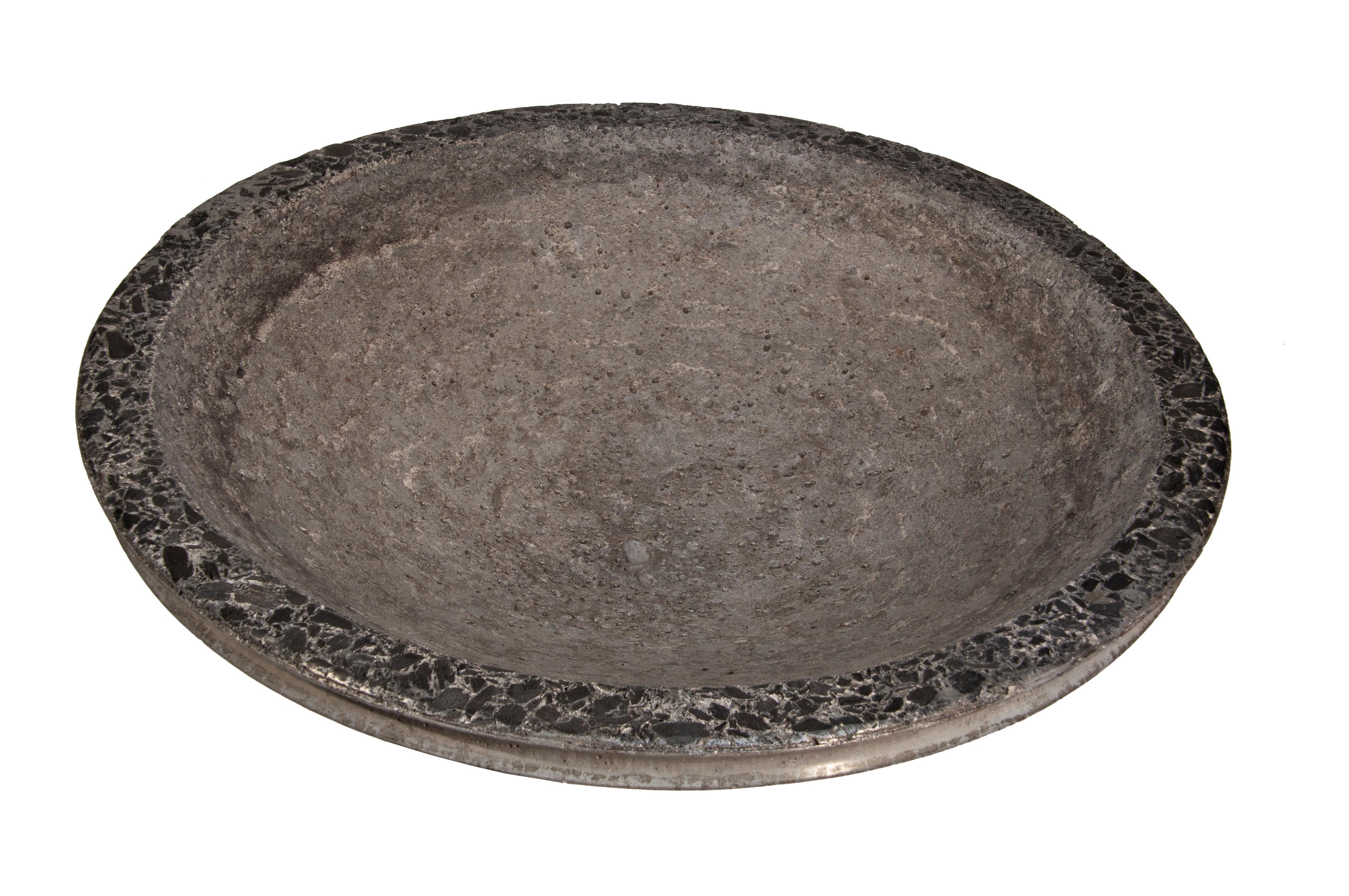 American Giant Concrete Bowl, Charcoal & Ash For Sale