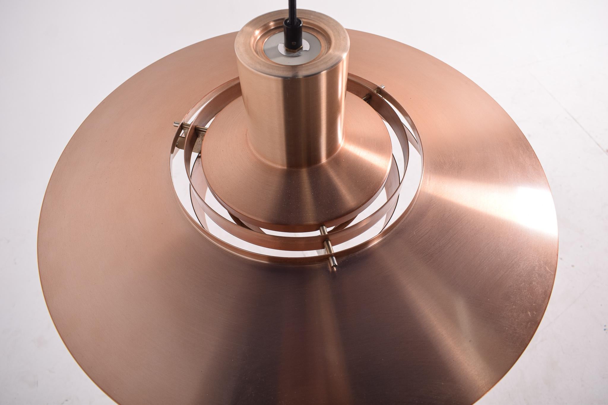 Giant Copper Ceiling Light P700 by Kastholm & Fabricius for Nordisk Solar, 1964 In Good Condition In Lisboa, Lisboa