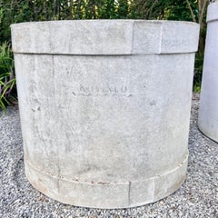 Giant Cylindrical Concrete Tree Planter, 1960s Switzerland