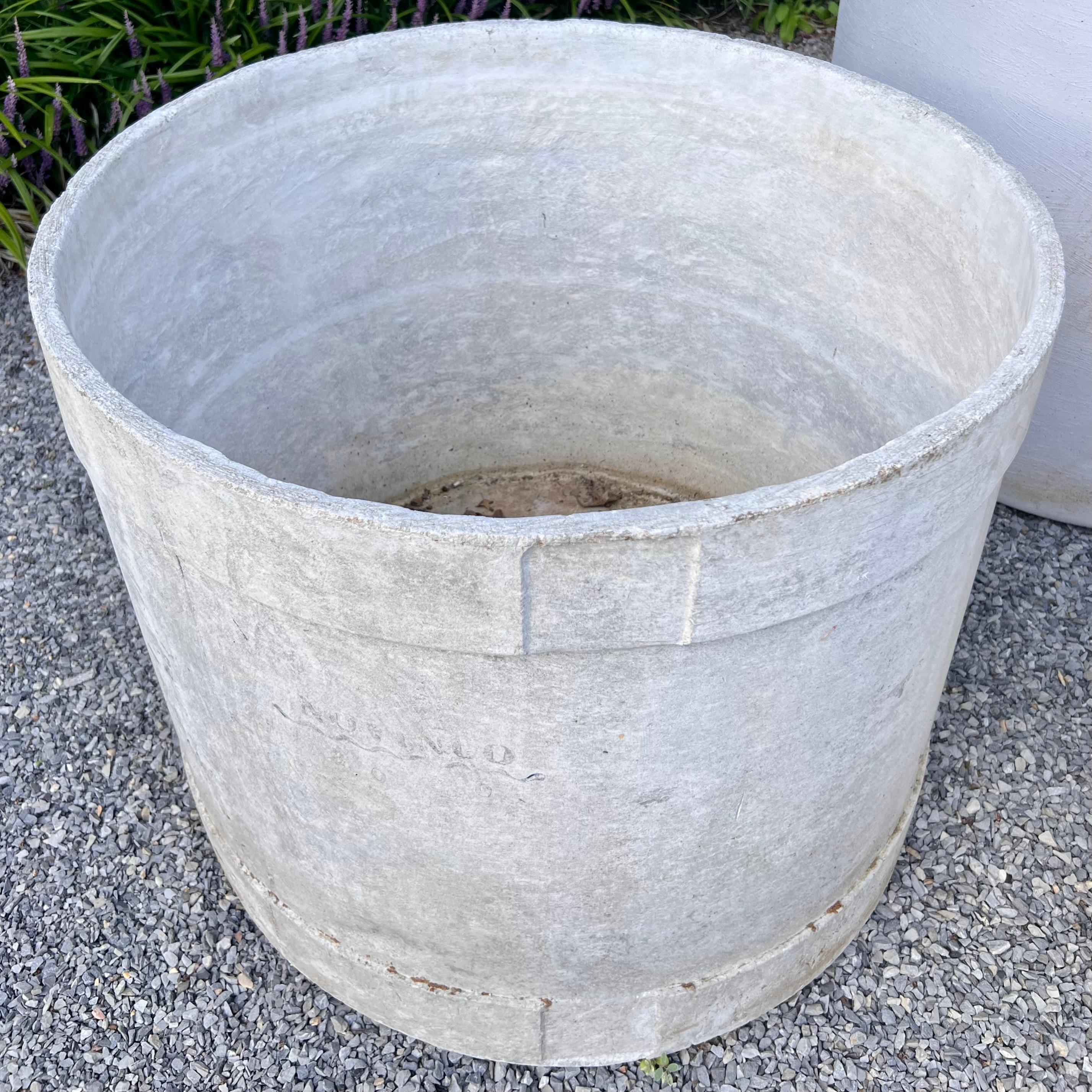 Giant Cylindrical Concrete Tree Planter, 1960s Switzerland For Sale 1