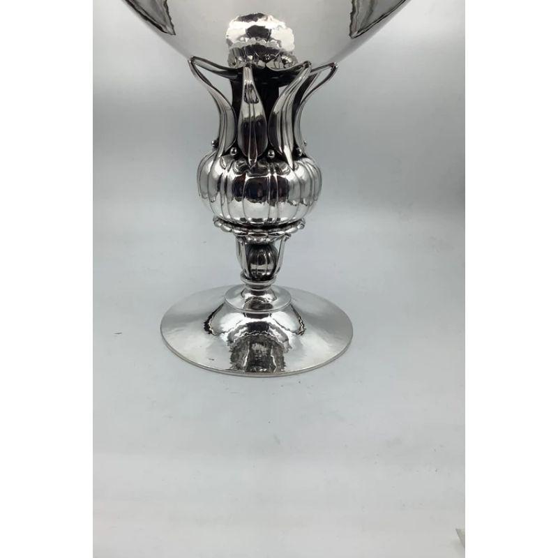 Giant Erik Magnussen Art Nouveau Silver Bowl

Measures 23cm high and 25cm dia (9.06 inch x 9.84 inch )

Weighs 800 grams / 28.22 oz.
