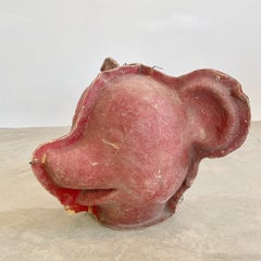 Giant Fiberglass Teddy Bear Head Mold, 1970s USA