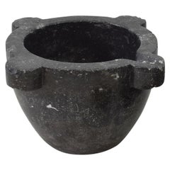 Giant French Black Marble Mortar, 18th-19th Century