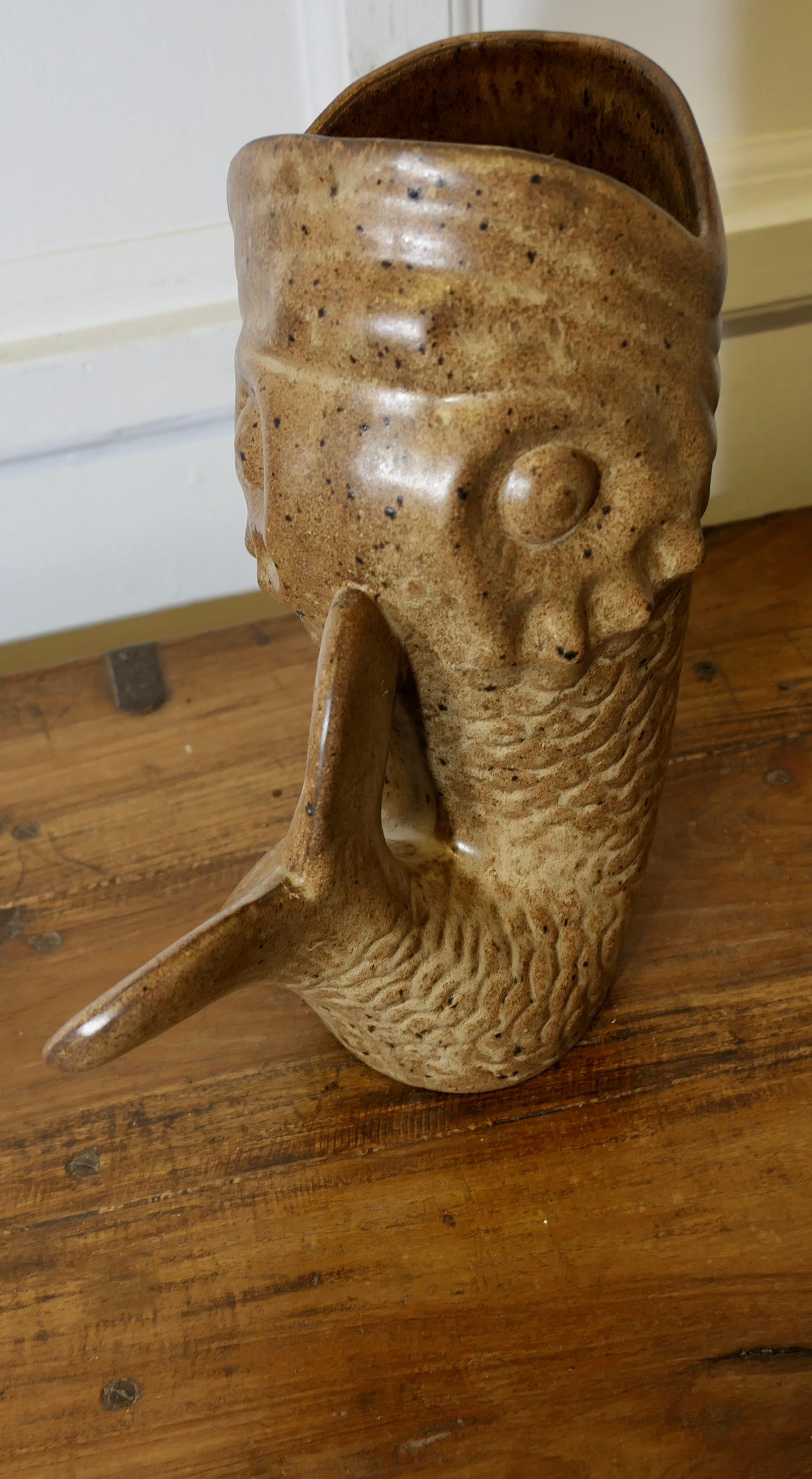 Brocca da pesce gigante francese Vallauris Ceramica   Un pezzo oversize di Vallauris AM in vendita 1