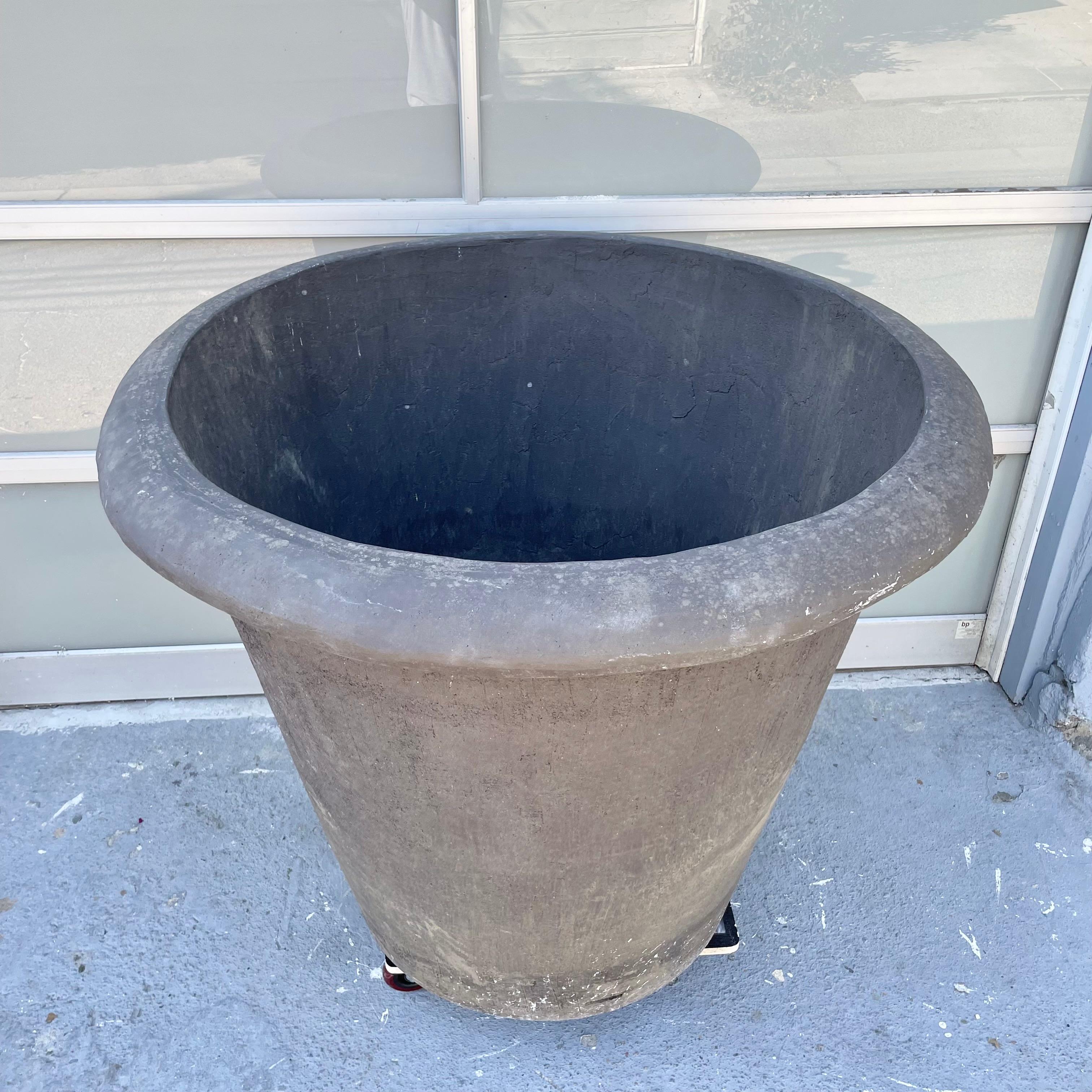 Giant French Terracotta Tree Planters In Good Condition For Sale In Los Angeles, CA