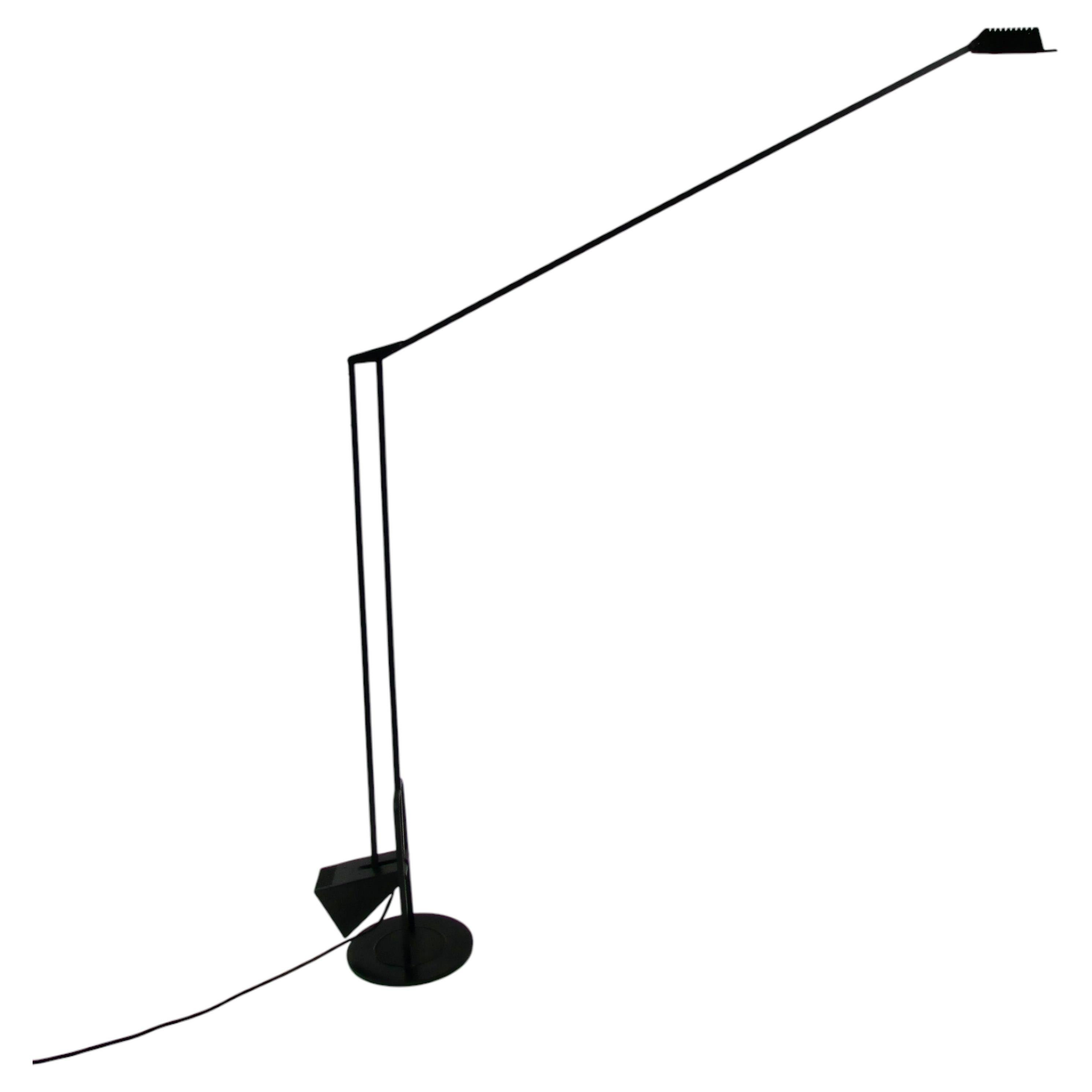Pre-owned Luxó Giant Fridolin Naef Luxo Italy Mod Flamingo Multi Adjustable Post Modern Lamp In Black