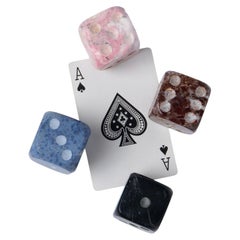 Giant gemstone Dice - set of Four