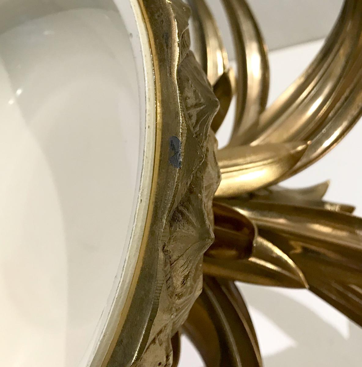 Metal Giant Golden Pineapple Ice Bucket by Mauro Manetti Firenze circa 1960-70