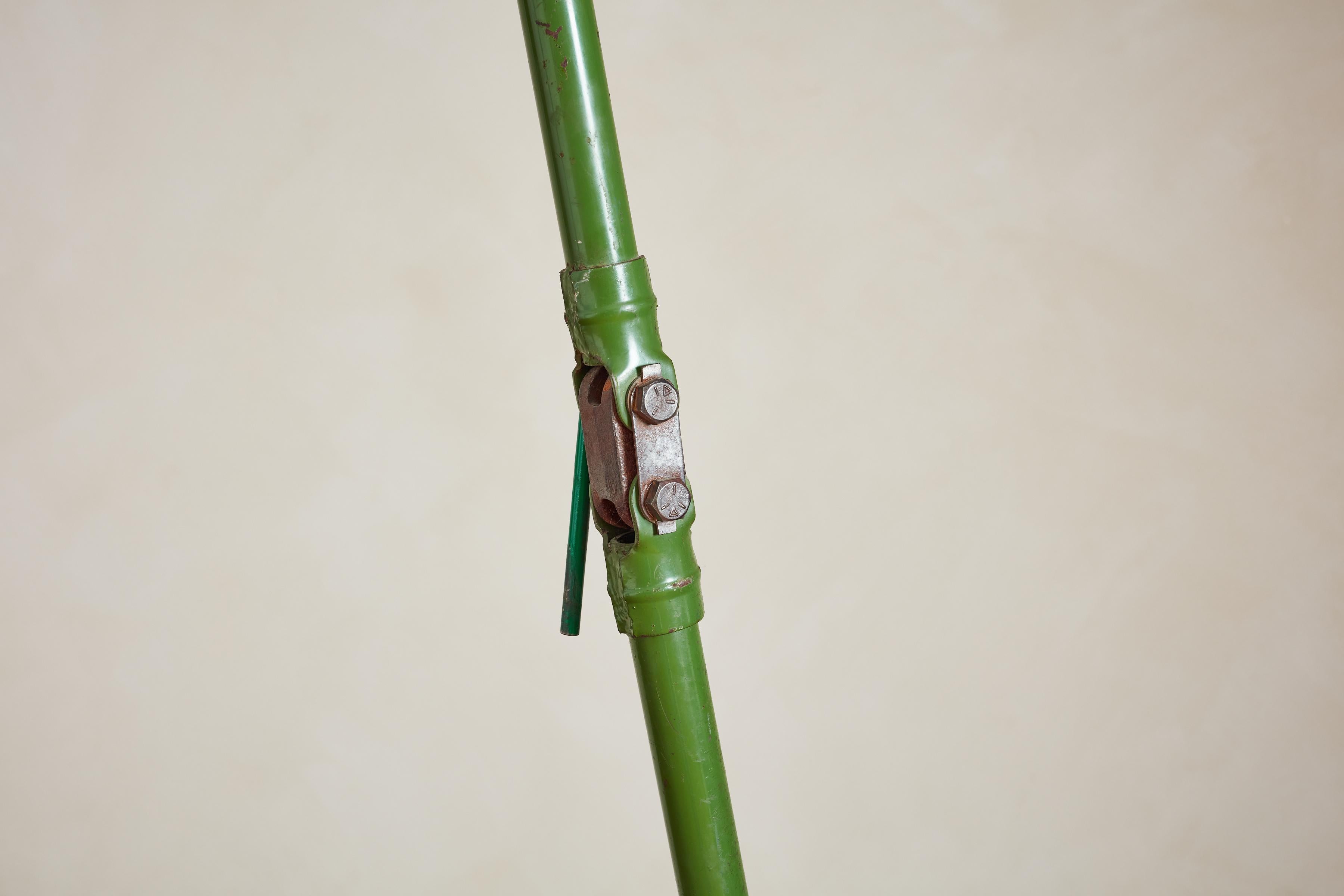 Lampadaire industriel vert géant en vente 7