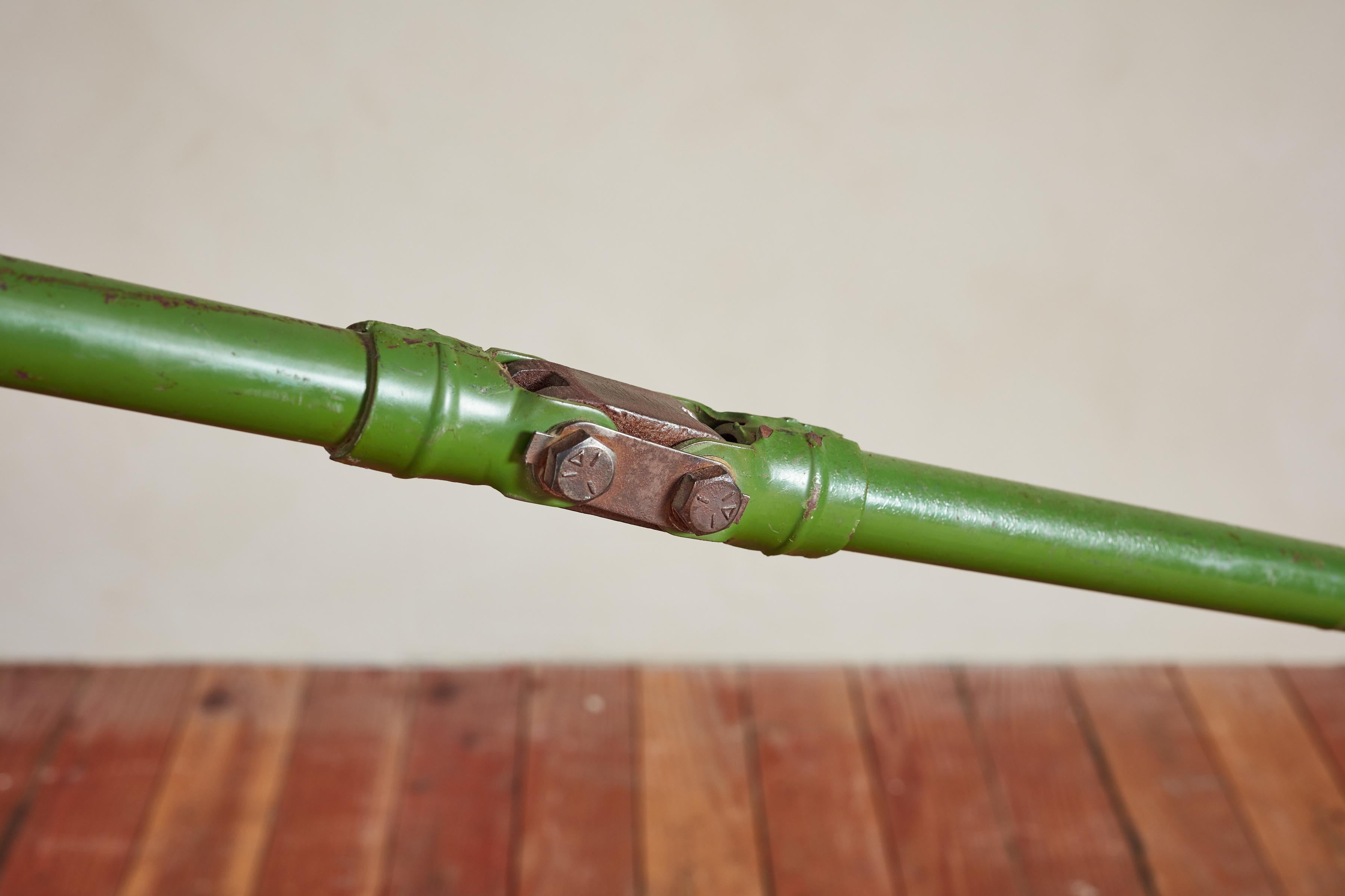 Lampadaire industriel vert géant en vente 2