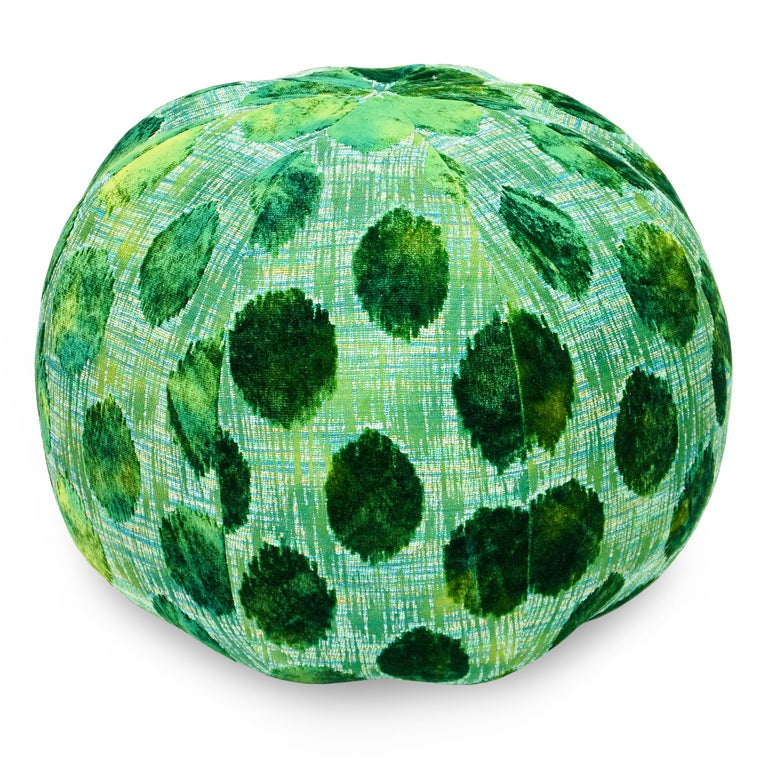 Giant Green Pouf Ottoman For Sale at 1stDibs