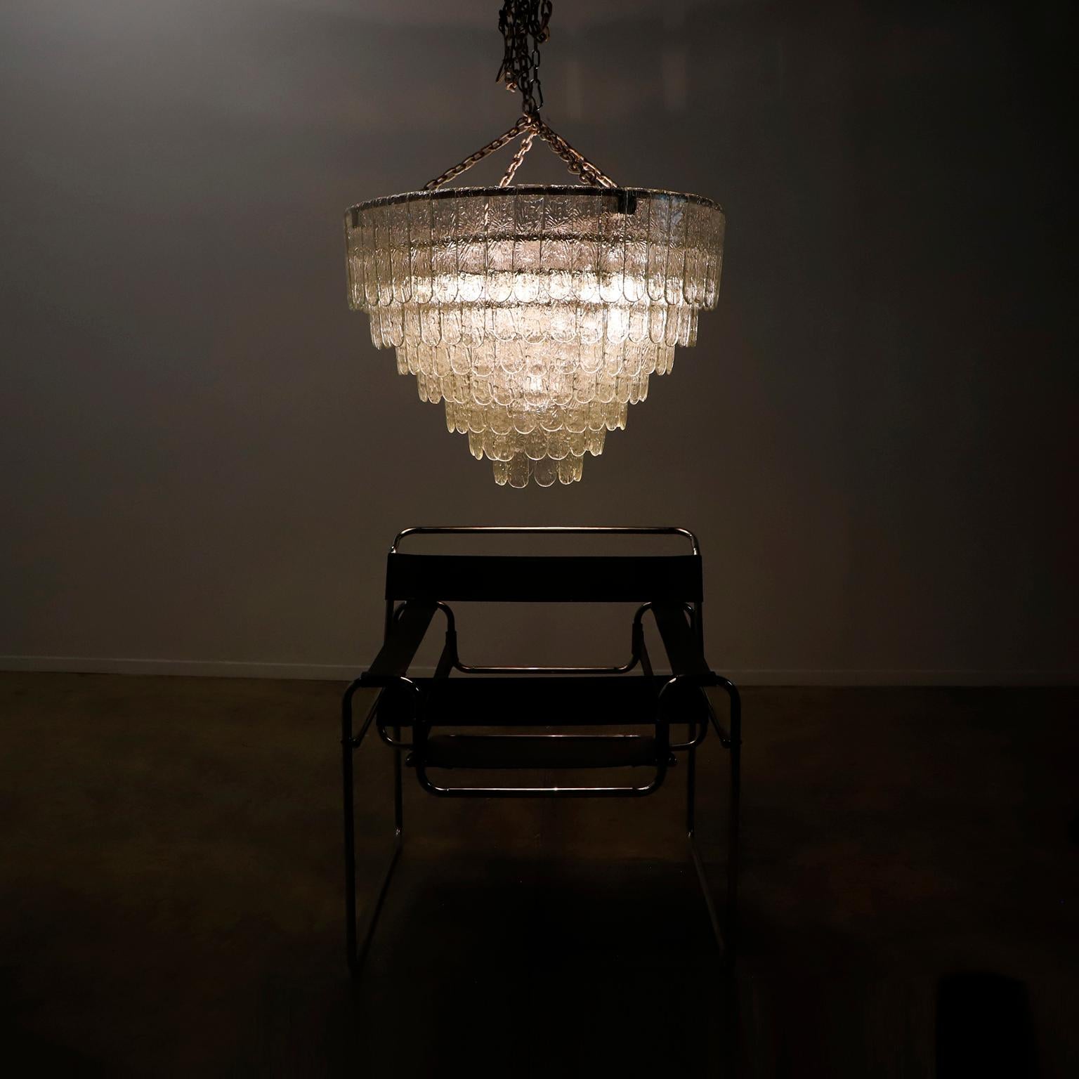 Mexicain Lustre géant en verre soufflé à la main par Feders en vente