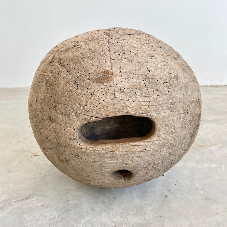 Giant HandMade Wooden Bowling Balls, 1960s France For Sale at 1stDibs