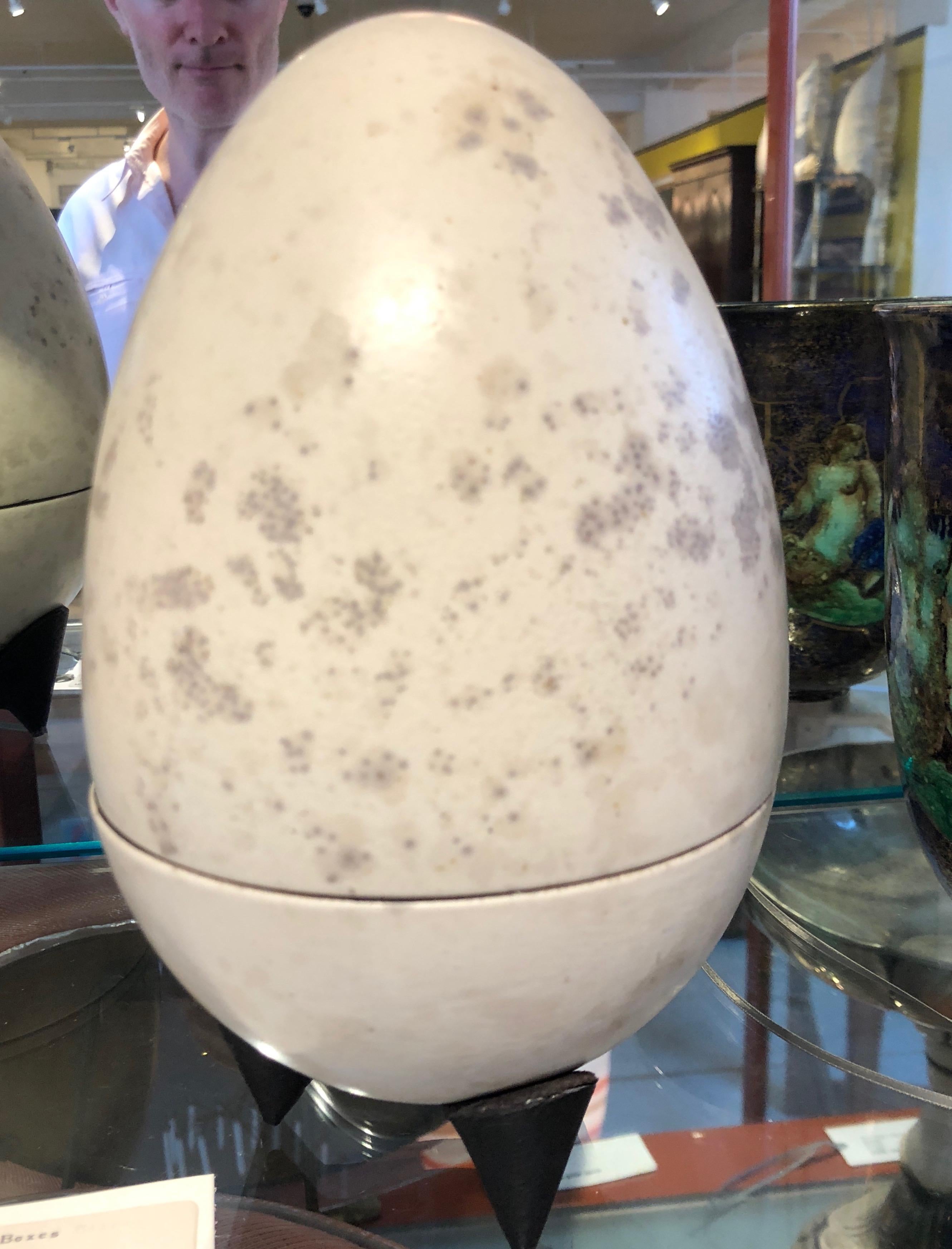 Giant Hans Hedberg Ceramic Egg Boxes For Sale 2