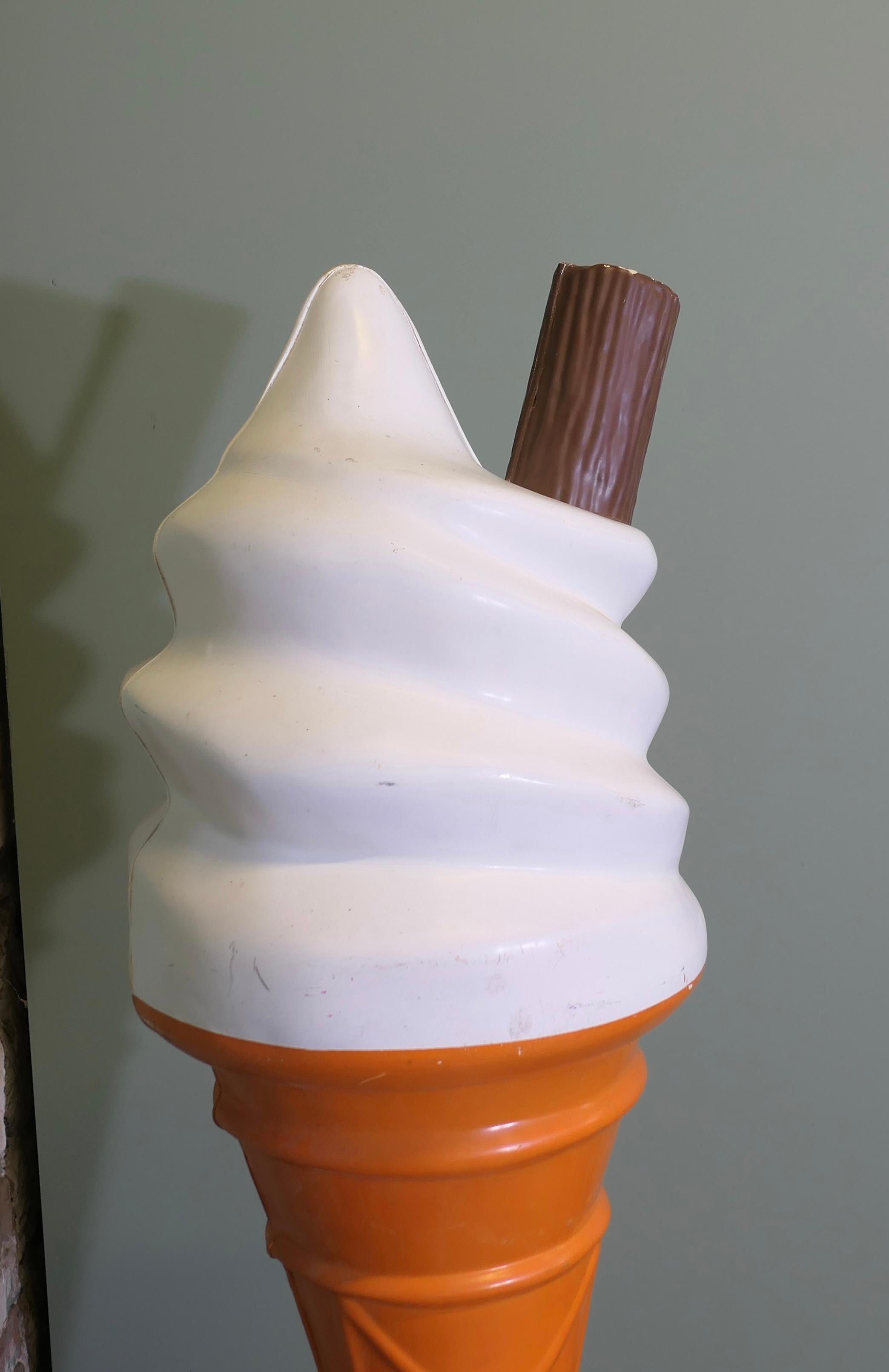 Late 20th Century Giant Ice Cream Advertising Sign, Funky Quirky Nostalgic For Sale