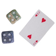 Dés géant en pierre de Jewell - set de 2 pierres précieuses