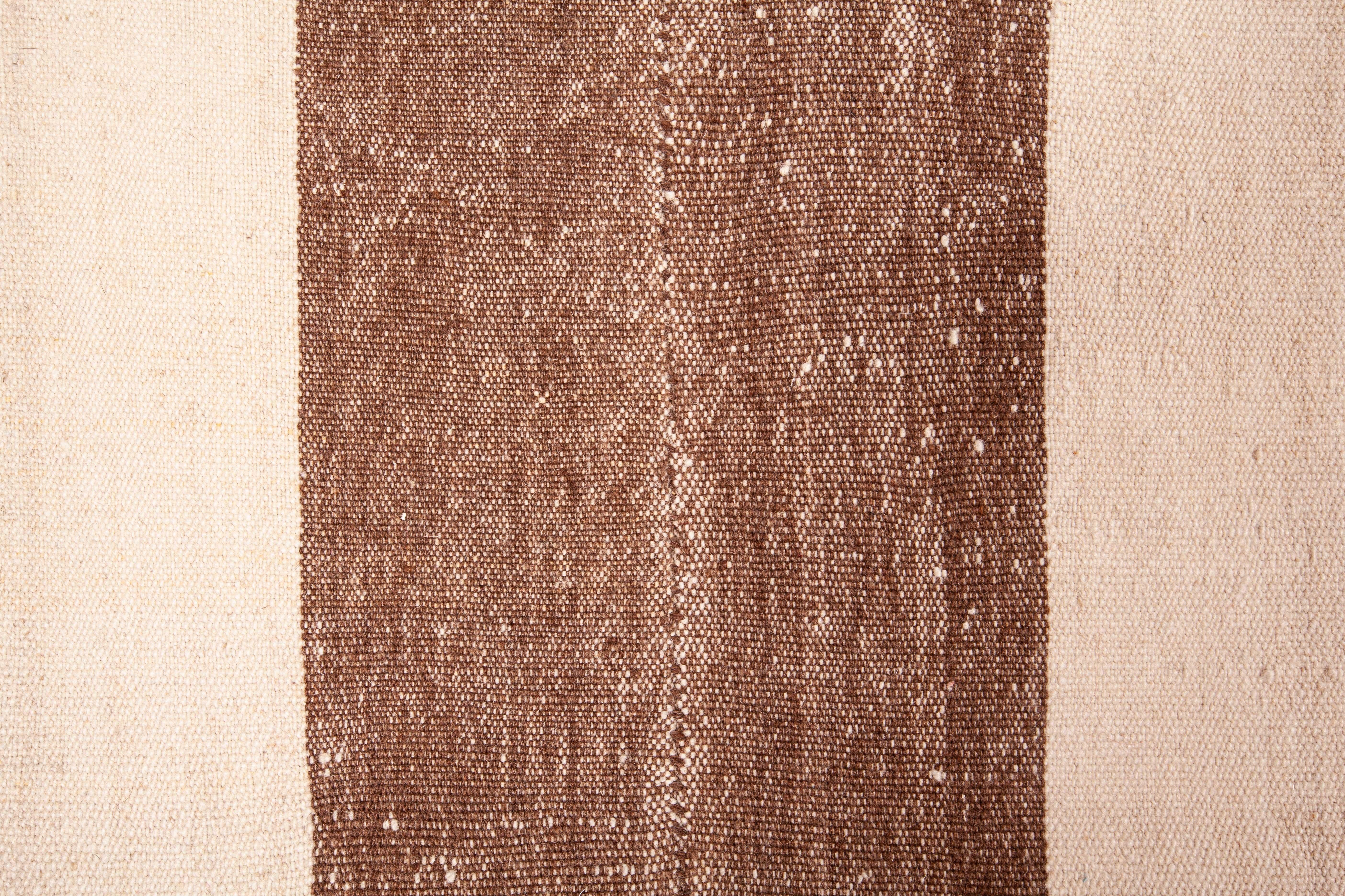 Hand-Woven Giant Kilim from Central Anatolia, Mid-20th Century