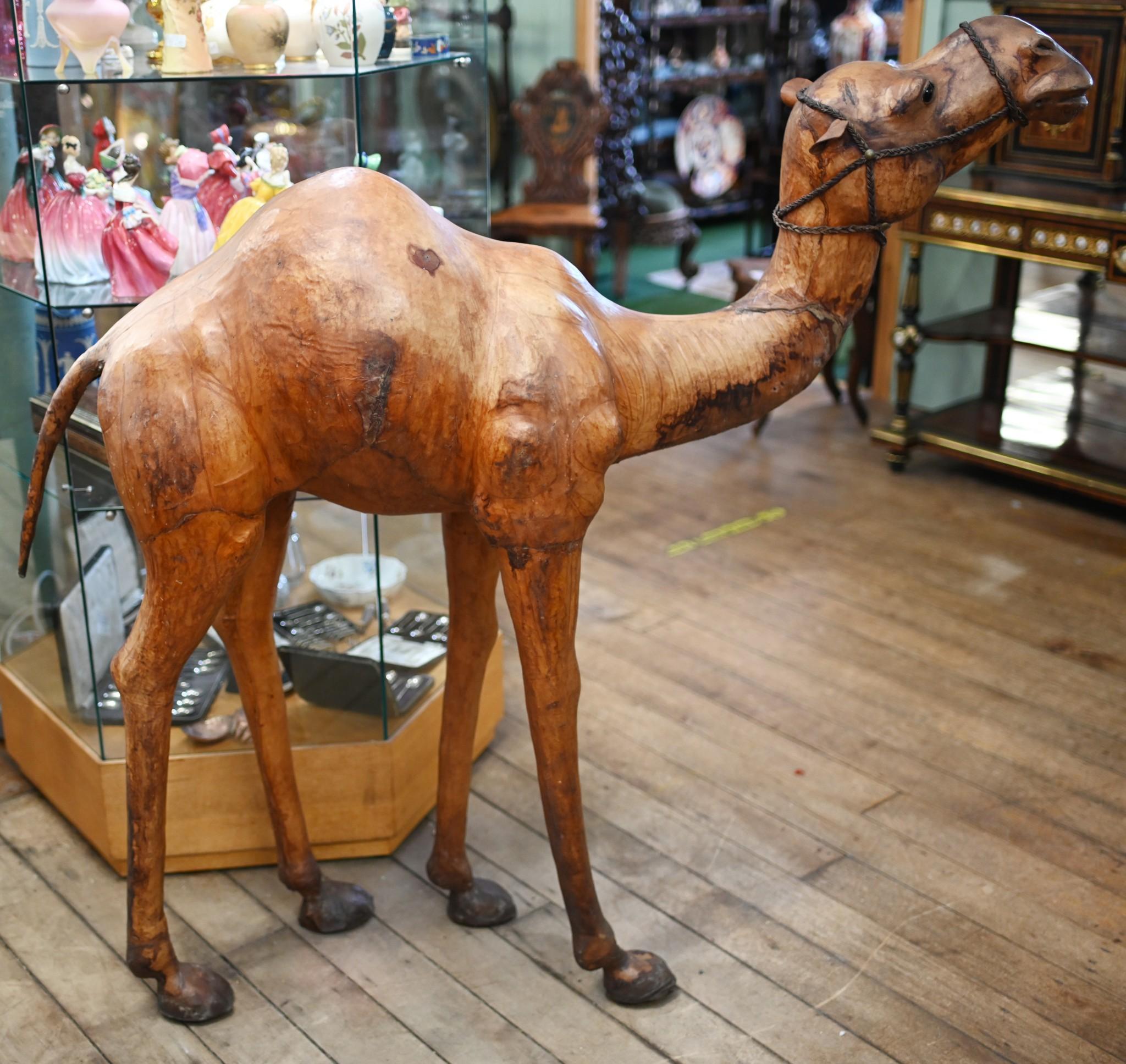 Giant Libertys Of London Camel Leather Sculpture 1920 1