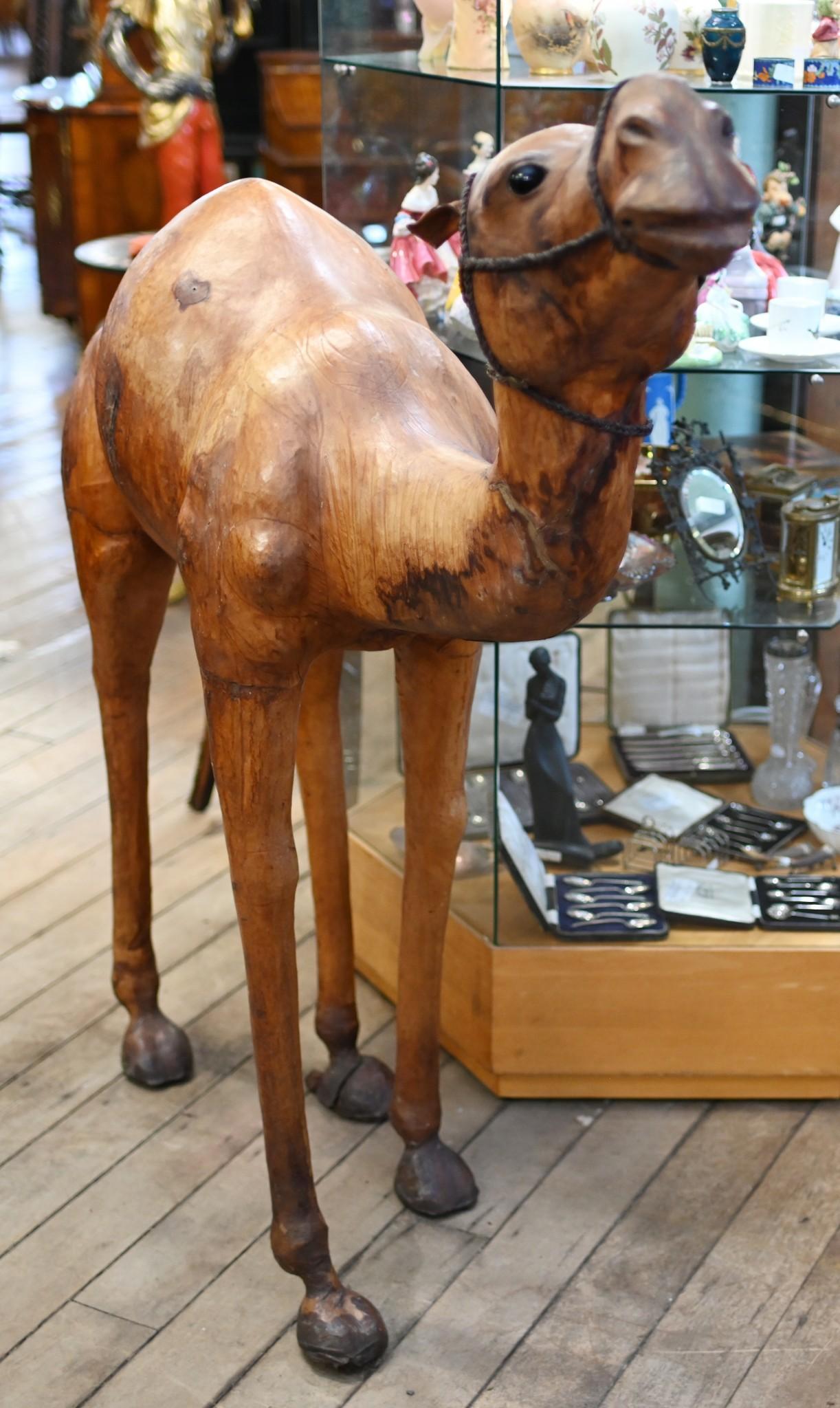 Giant Libertys Of London Camel Leather Sculpture 1920 3