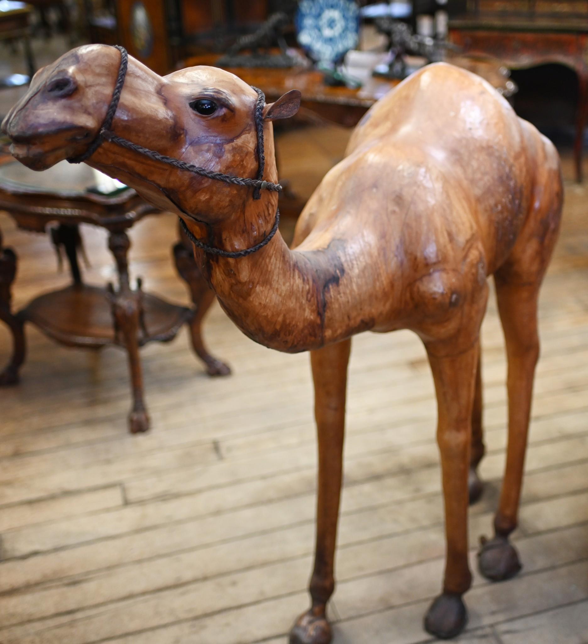 Giant Libertys Of London Camel Leather Sculpture 1920 5