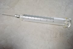 Giant Lucite and Metal Pop Art Syringe