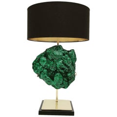 Giant Malachite Specimen Lamp